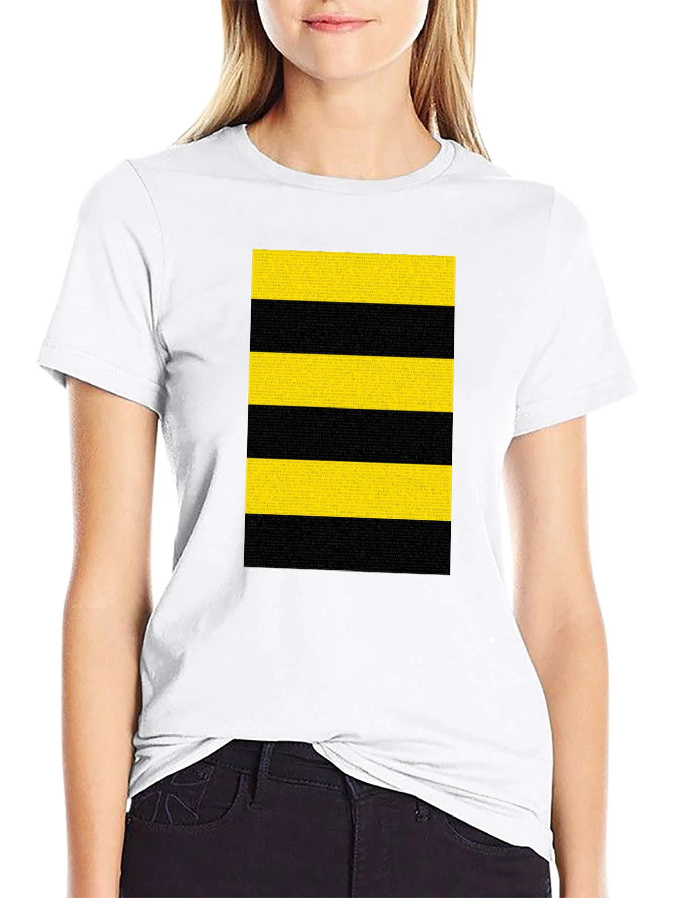 Striped T-Shirt - Bold Black and Yellow Design