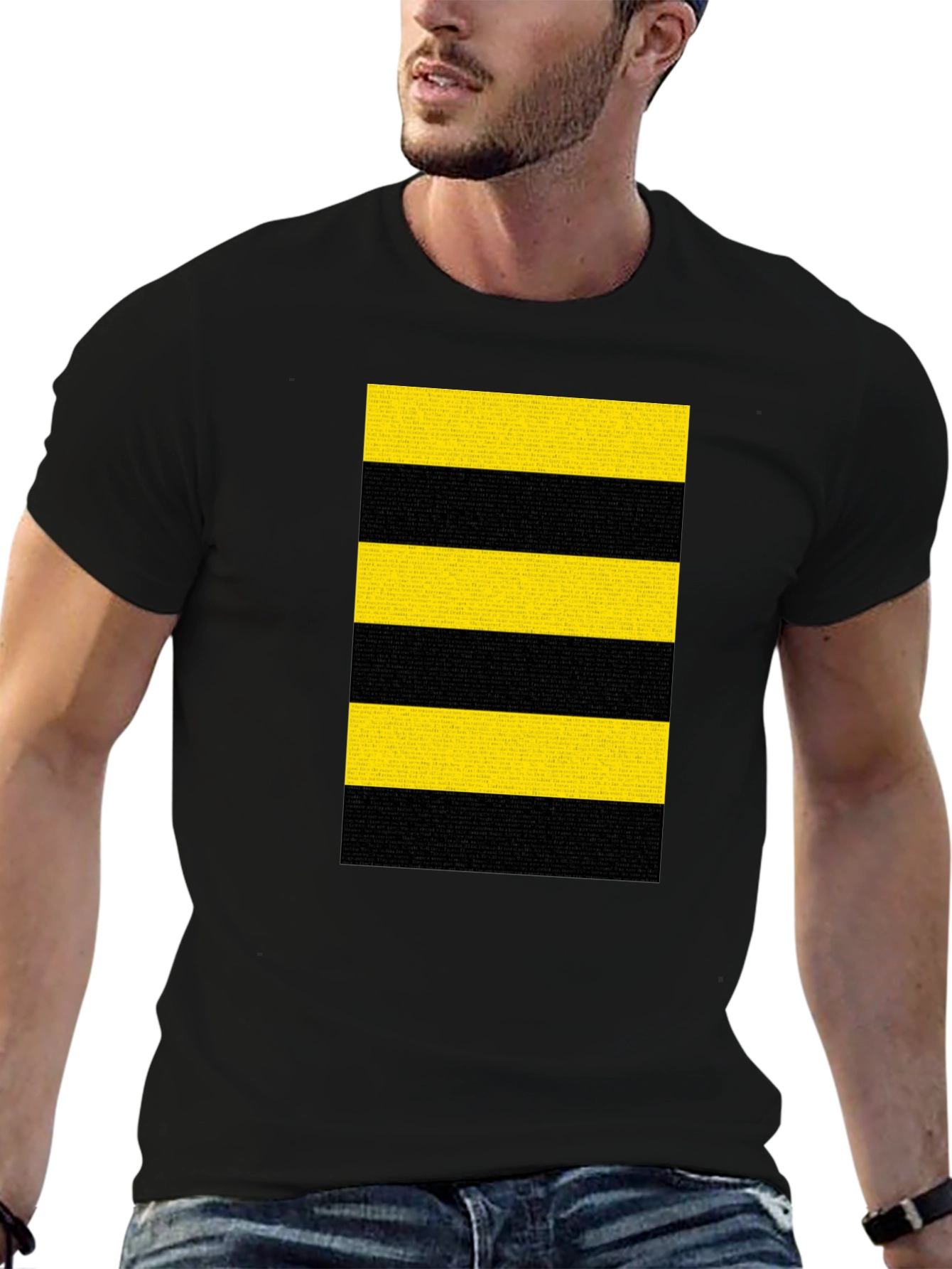 Striped T-Shirt - Bold Black and Yellow Design