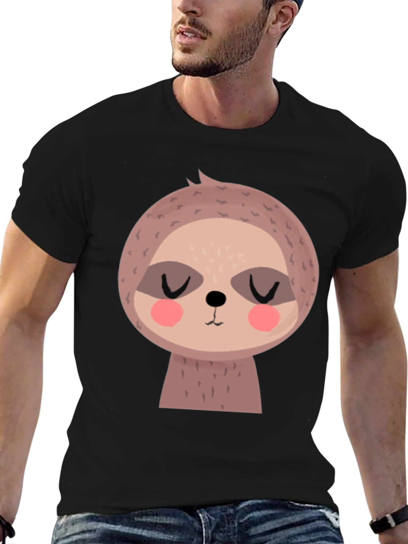 Cute Sloth Graphic Tee - Soft Cotton Blend