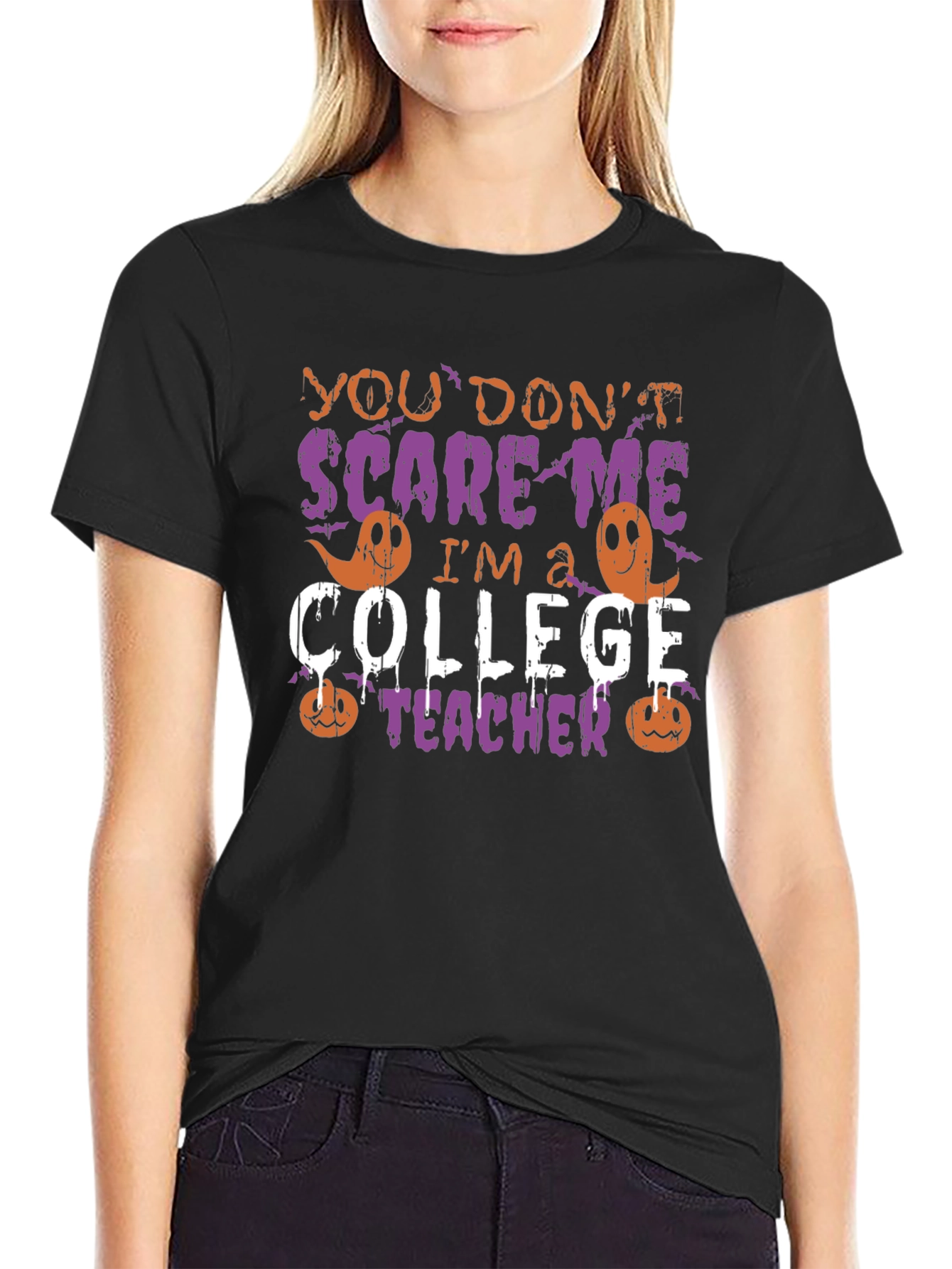 College Teacher Halloween T-Shirt