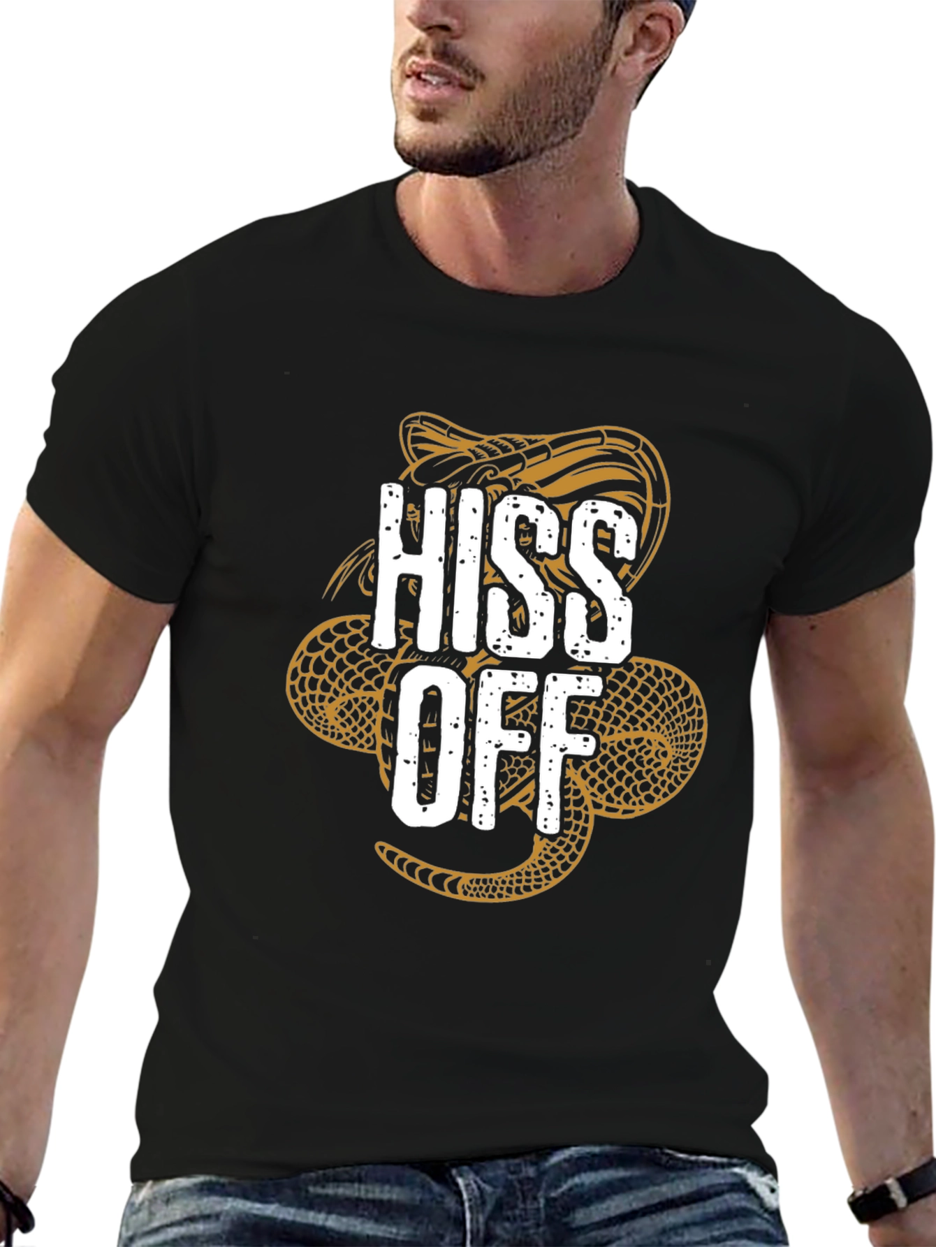 Hiss Off Snake Graphic T-Shirt