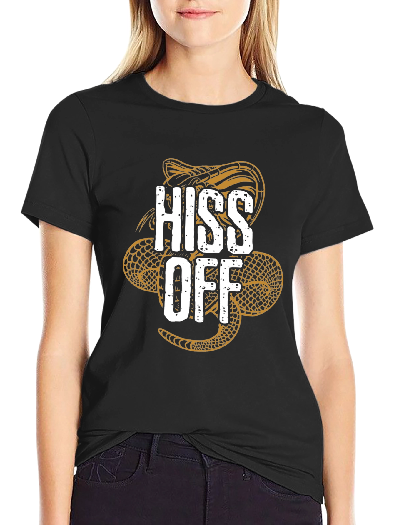 Hiss Off Snake Graphic T-Shirt