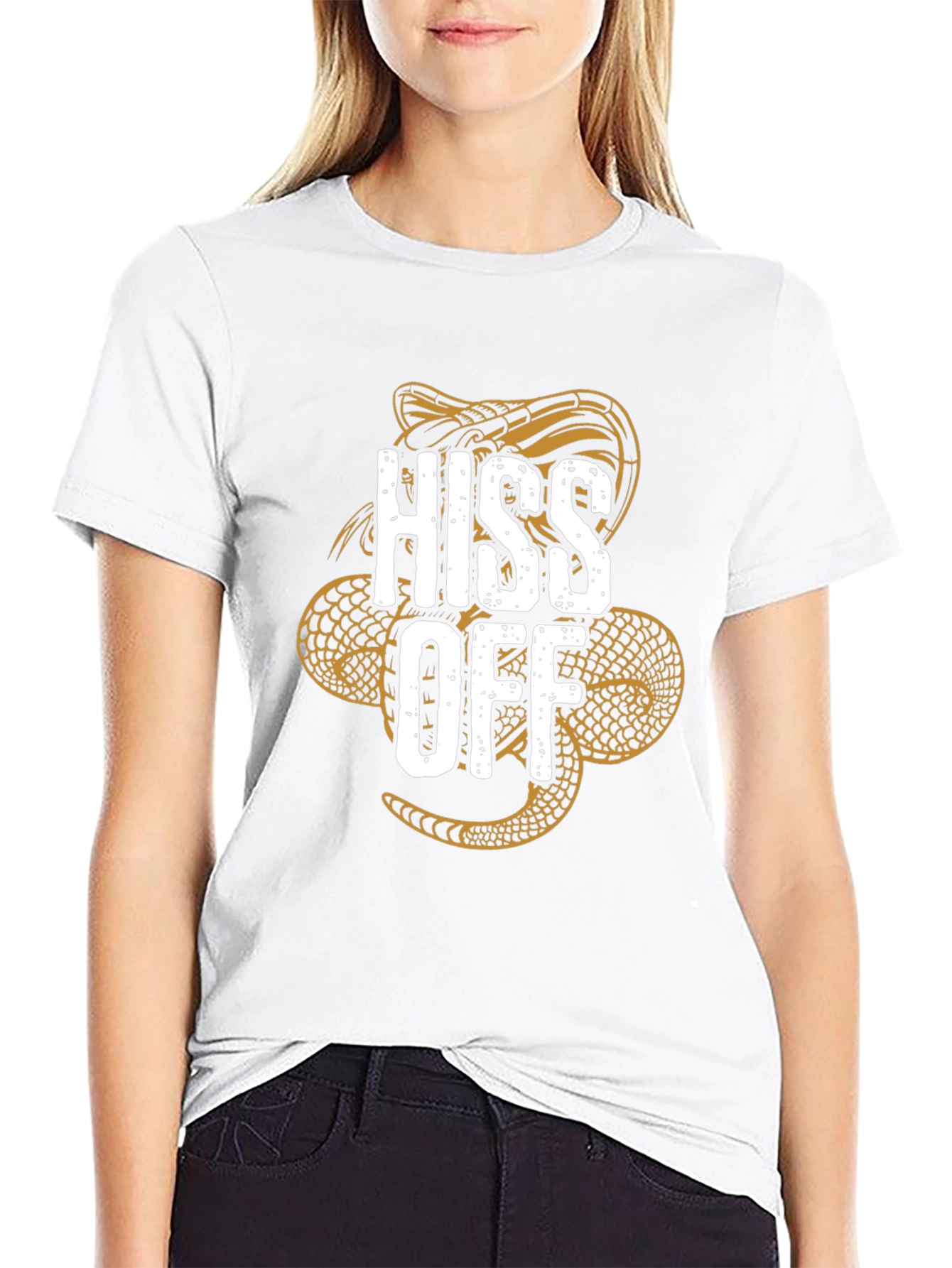 Hiss Off Snake Graphic T-Shirt