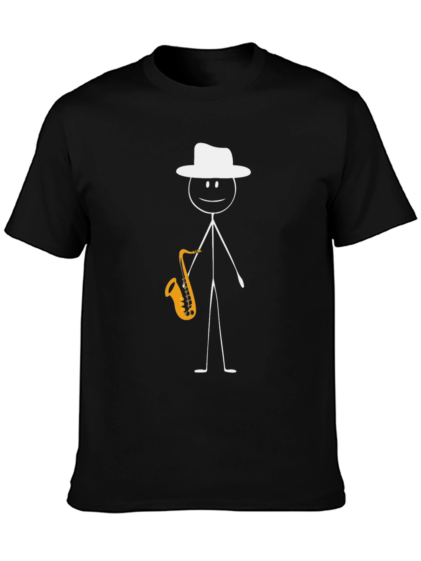 Jazzman Stick Figure T-Shirt - Musical Graphic Tee