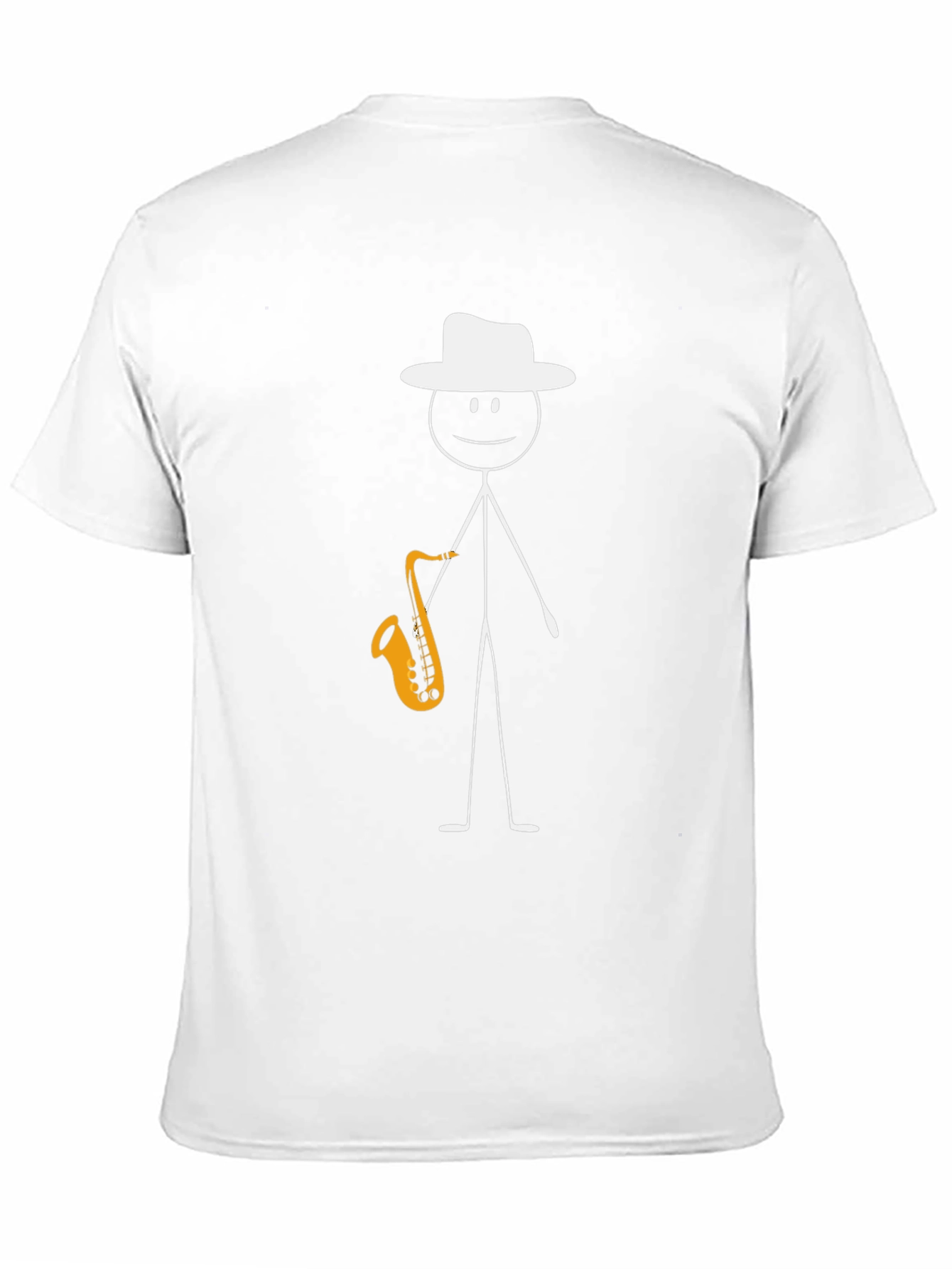 Jazzman Stick Figure T-Shirt - Musical Graphic Tee