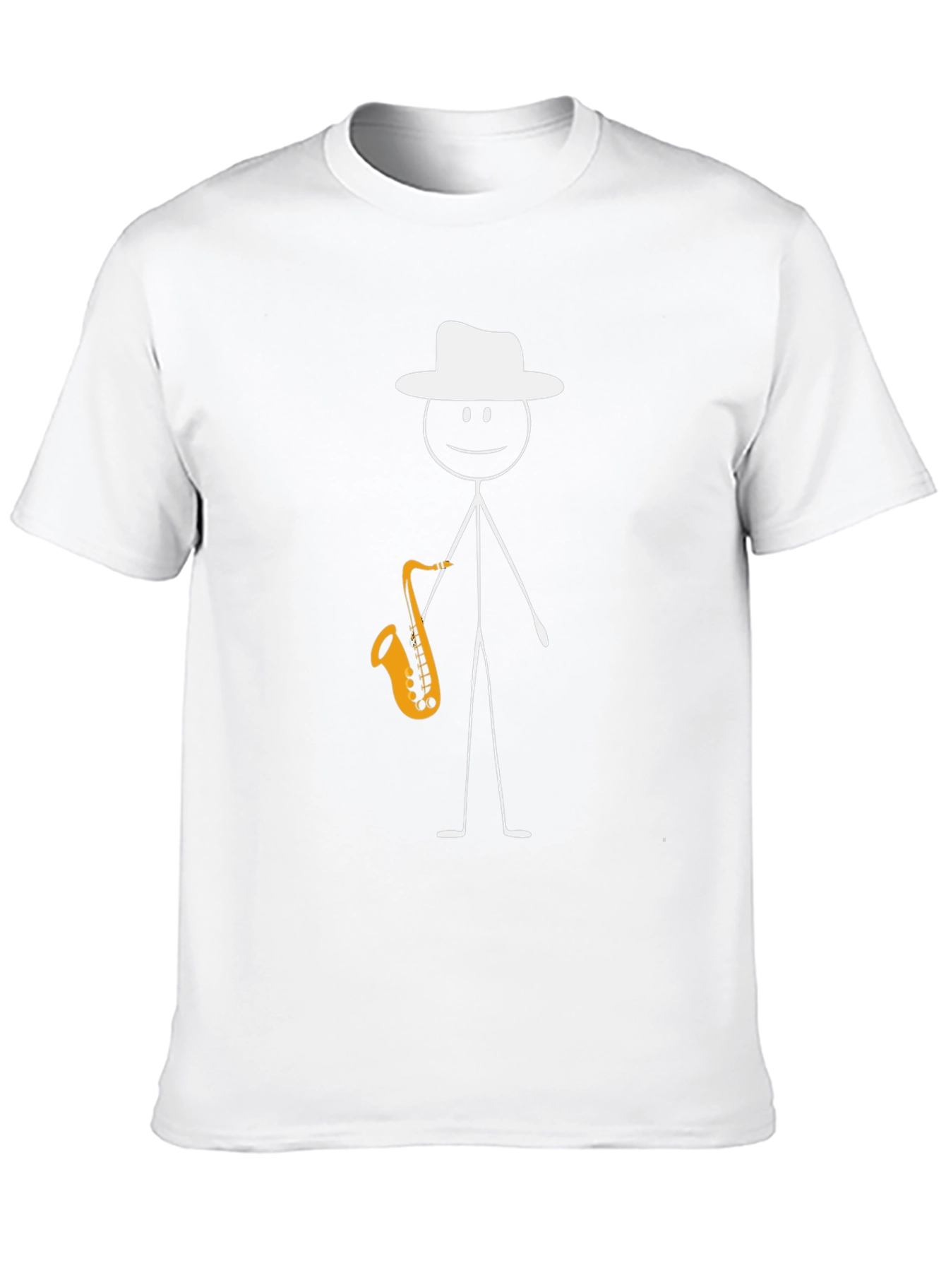 Jazzman Stick Figure T-Shirt - Musical Graphic Tee