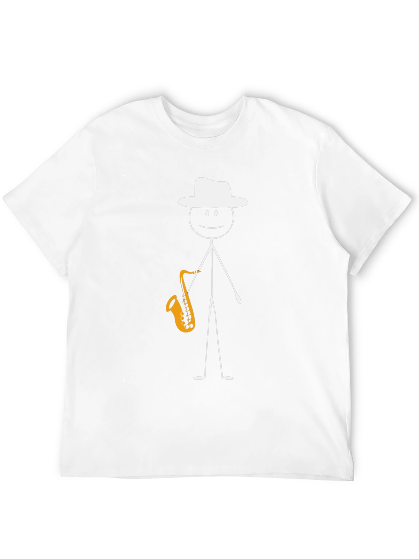 Jazzman Stick Figure T-Shirt - Musical Graphic Tee