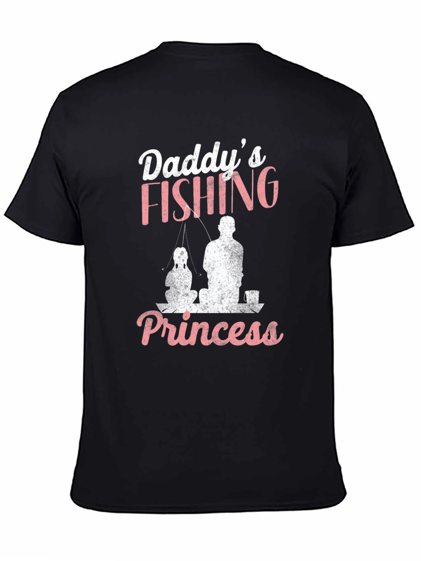Daddys Fishing Princess Graphic T-Shirt Fathers Day Gift