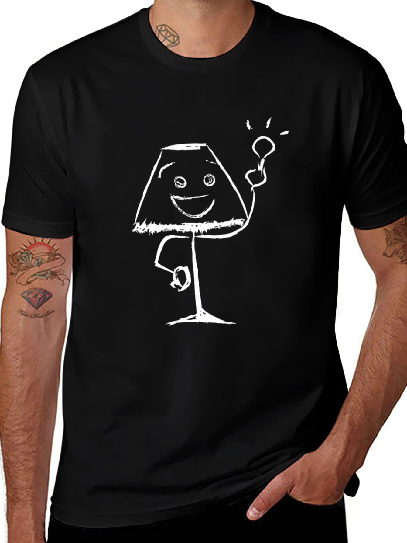 Lamp T-Shirt - Quirky Graphic Tee