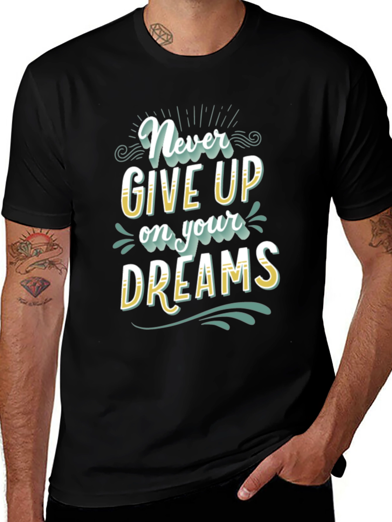 Motivational Never Give Up T-Shirt