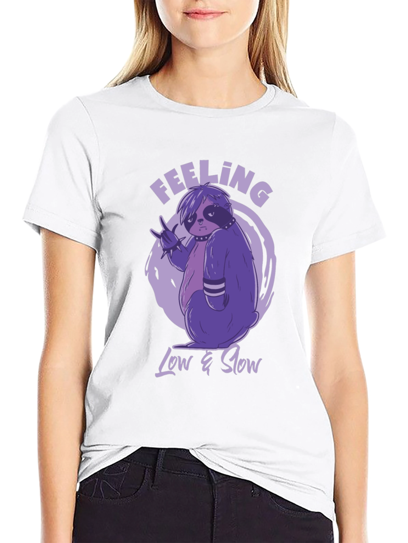 Feeling Low & Slow Sloth Graphic T-Shirt