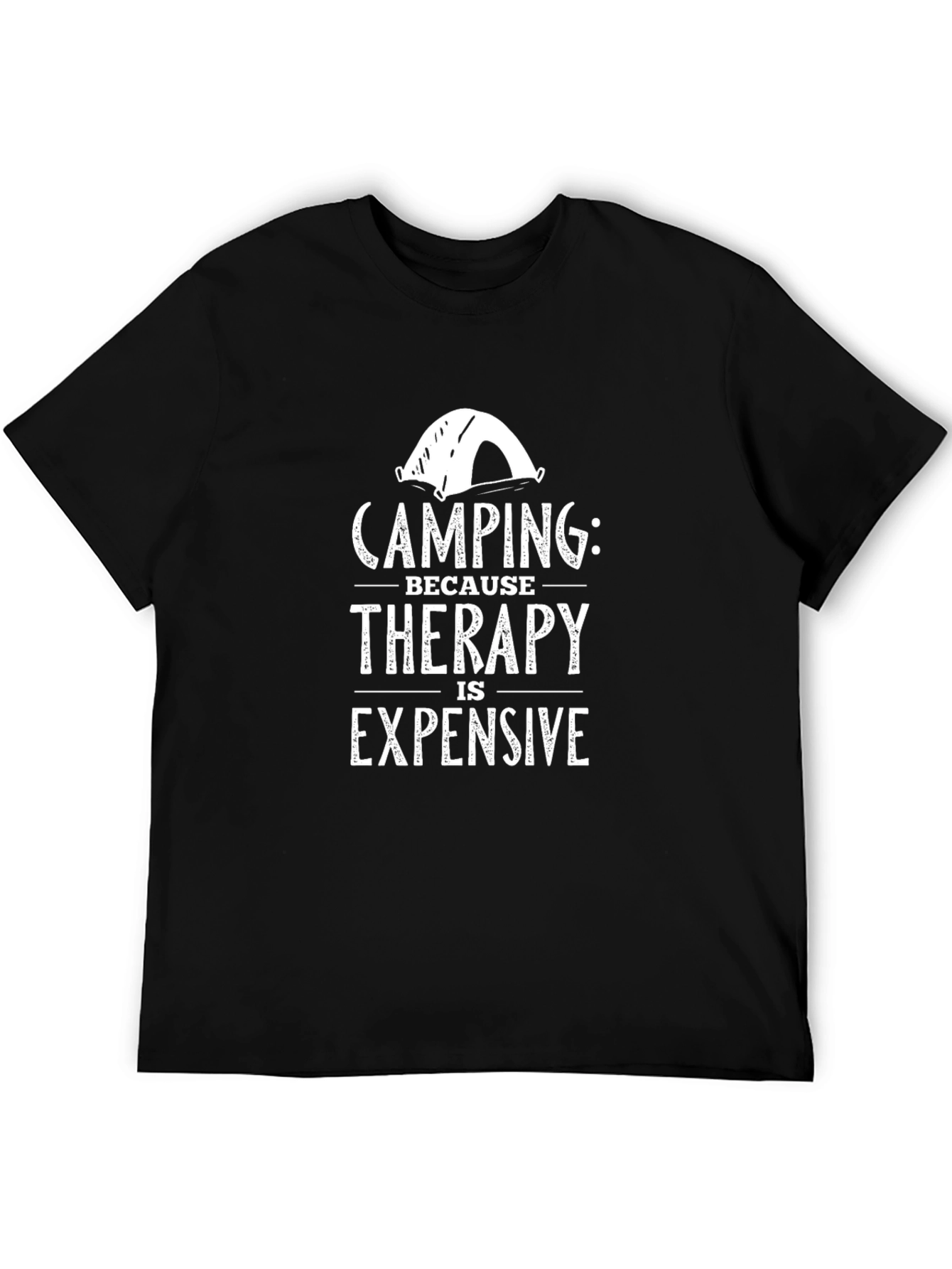 Camping Therapy T-Shirt - Humorous Outdoor Apparel