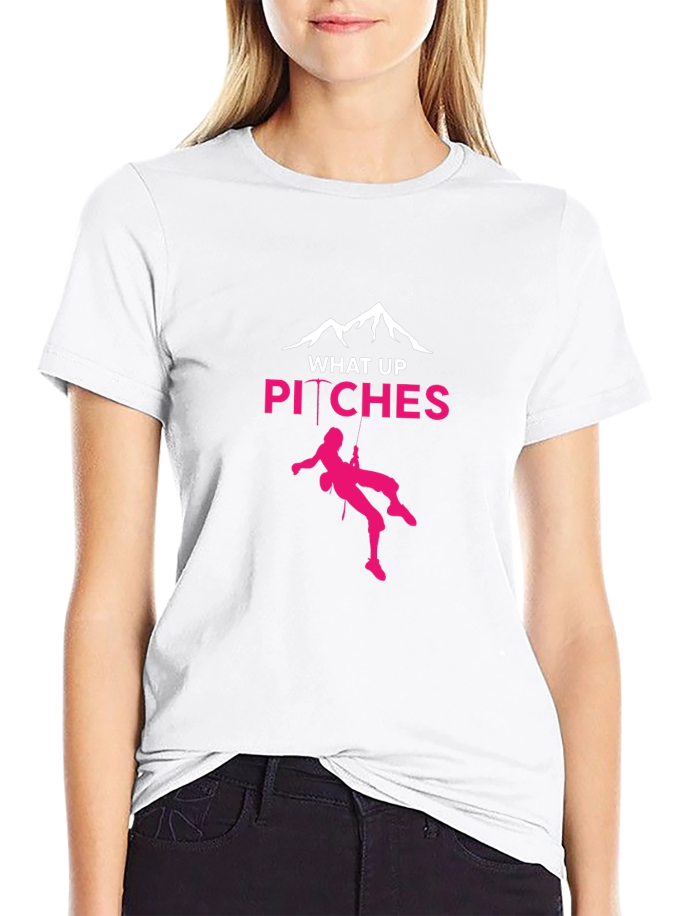 What Up Pitches Climbing T-Shirt