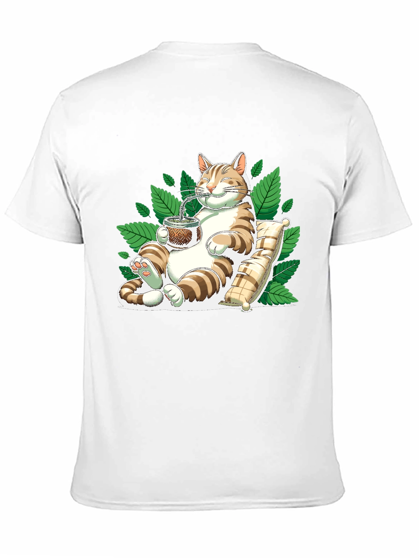 Cat Drinking Mate T-Shirt