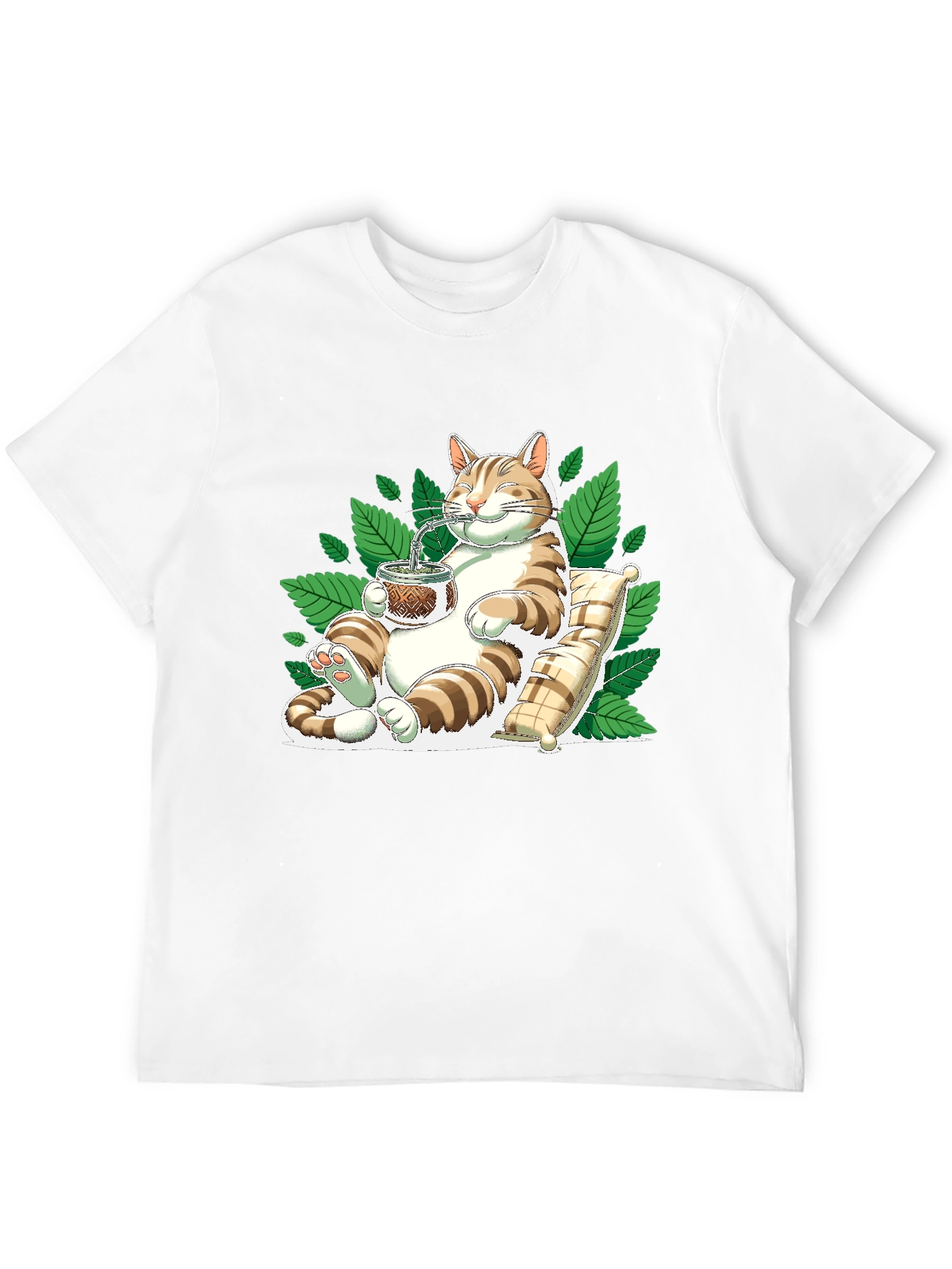 Cat Drinking Mate T-Shirt