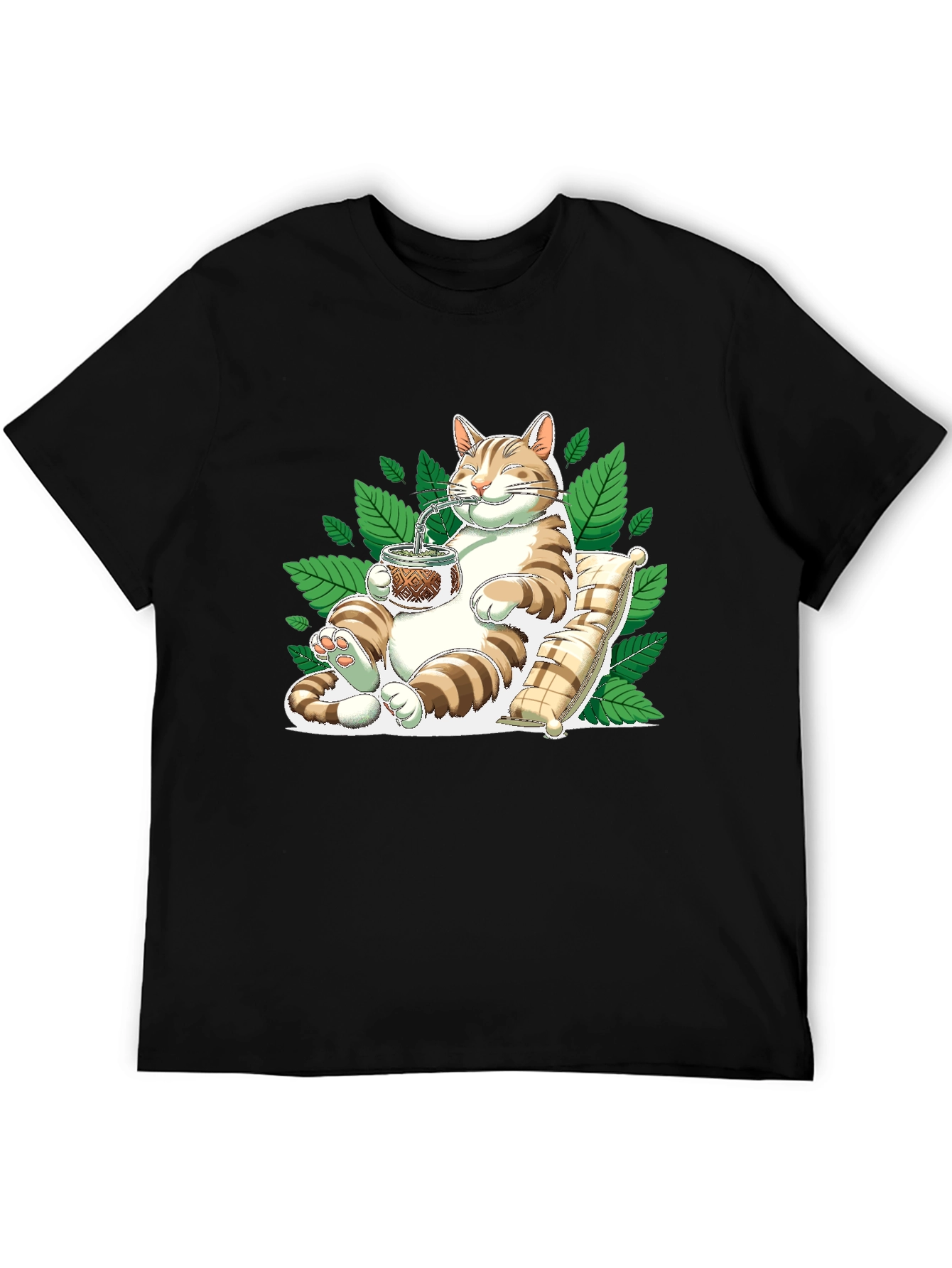 Cat Drinking Mate T-Shirt
