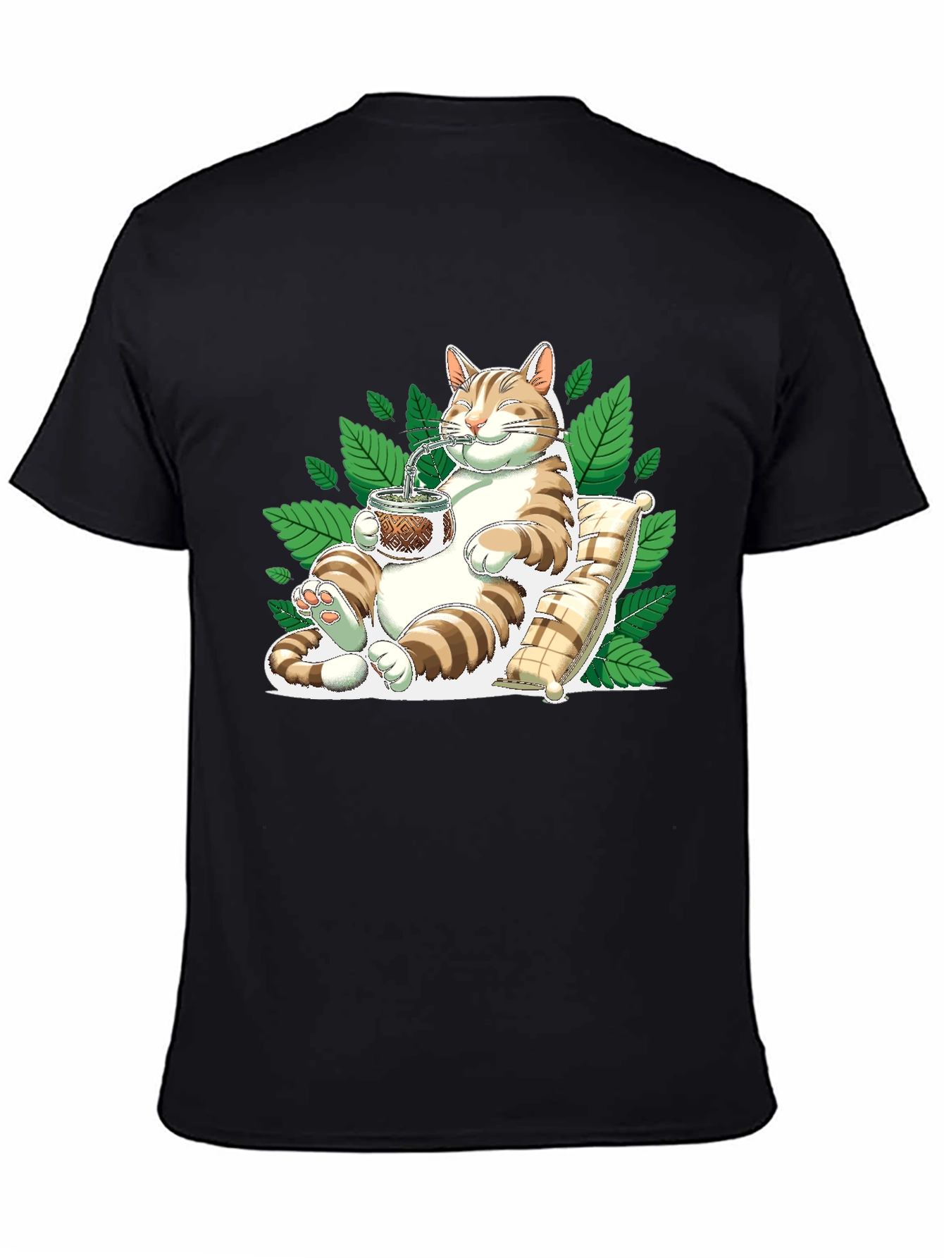 Cat Drinking Mate T-Shirt
