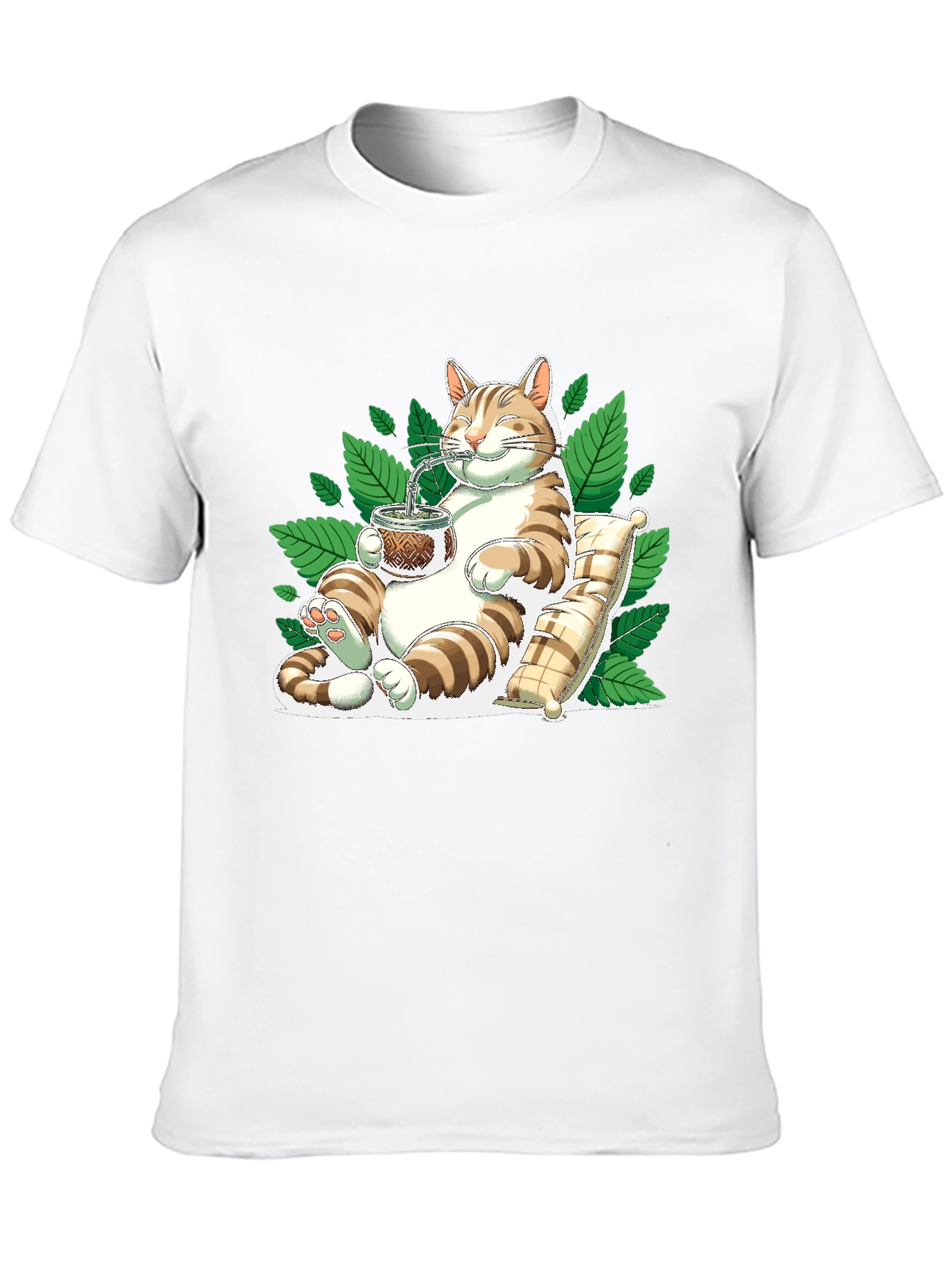 Cat Drinking Mate T-Shirt