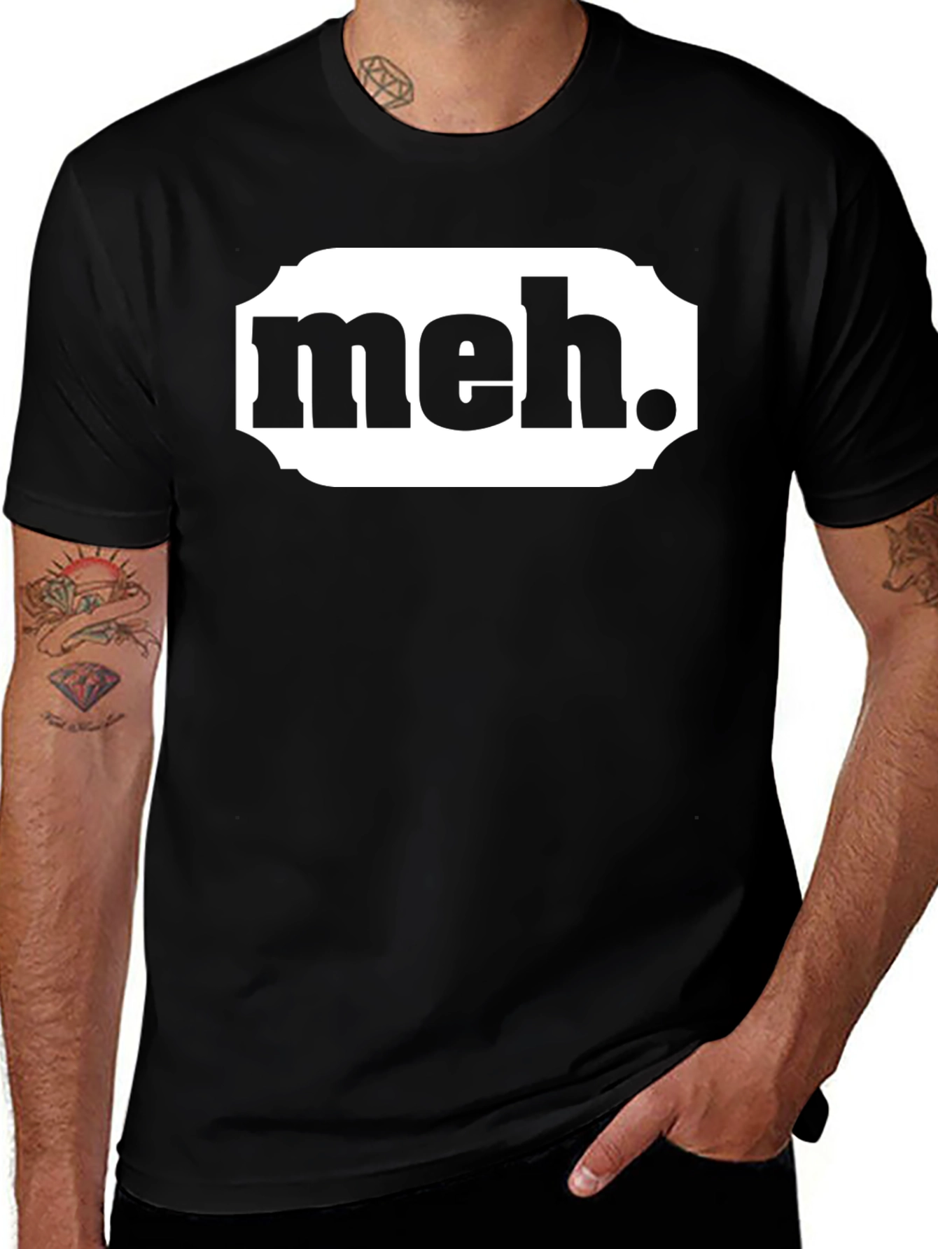 Meh. Graphic T-Shirt - Casual Sarcastic Tee