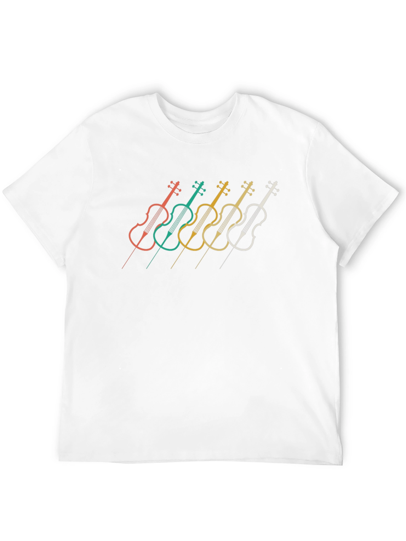 Retro Violin Music T-Shirt - Stylish Musician Tee