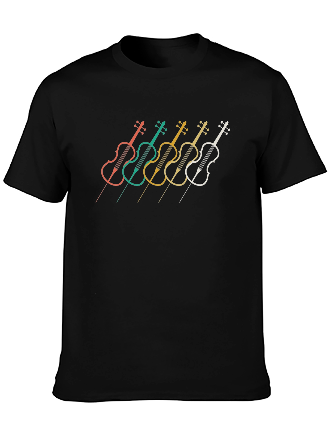 Retro Violin Music T-Shirt - Stylish Musician Tee