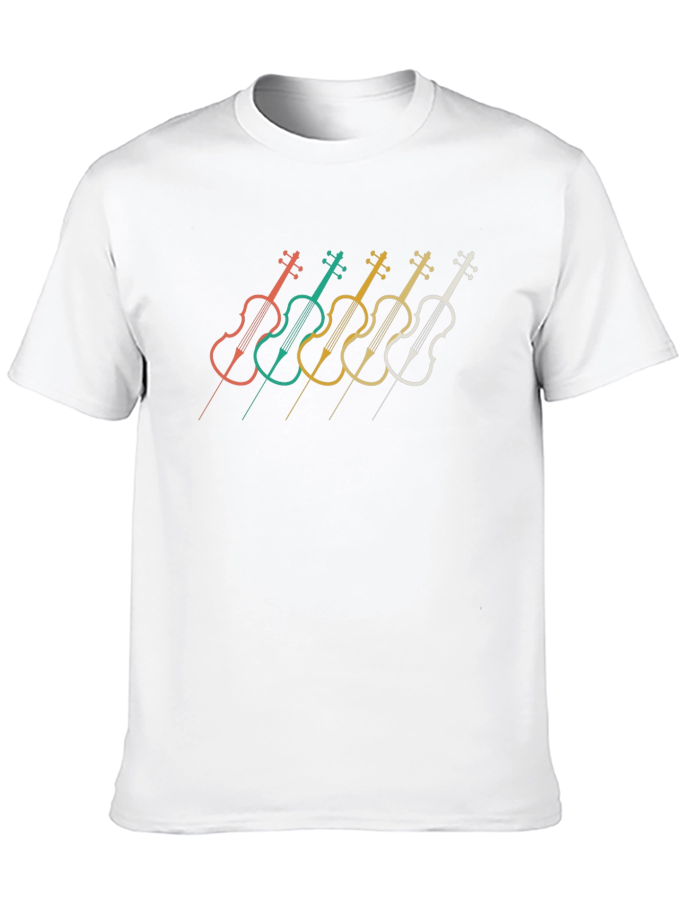 Retro Violin Music T-Shirt - Stylish Musician Tee