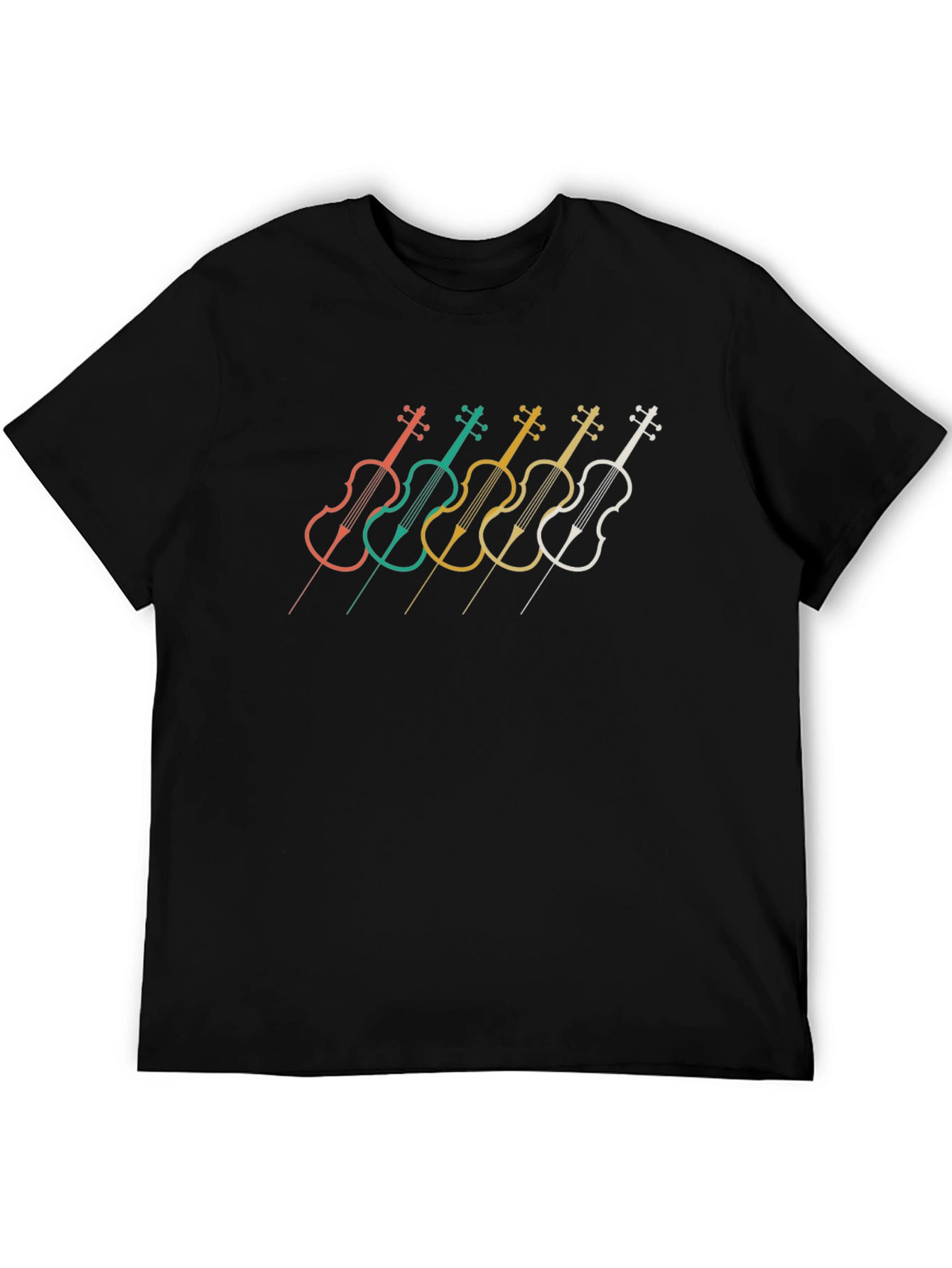 Retro Violin Music T-Shirt - Stylish Musician Tee