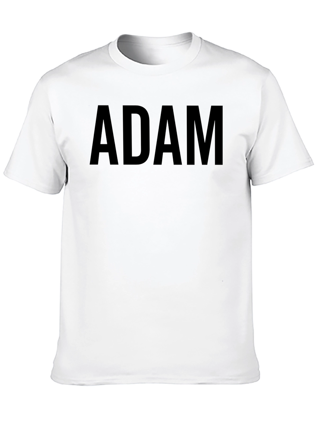 ADAM Bold Text Graphic T-Shirt - Soft Cotton Blend