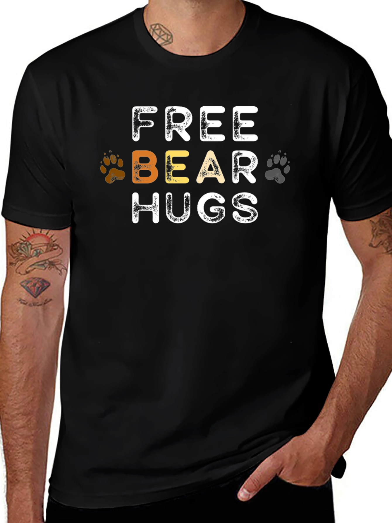 Free Bear Hugs T-Shirt Cute Graphic Tee