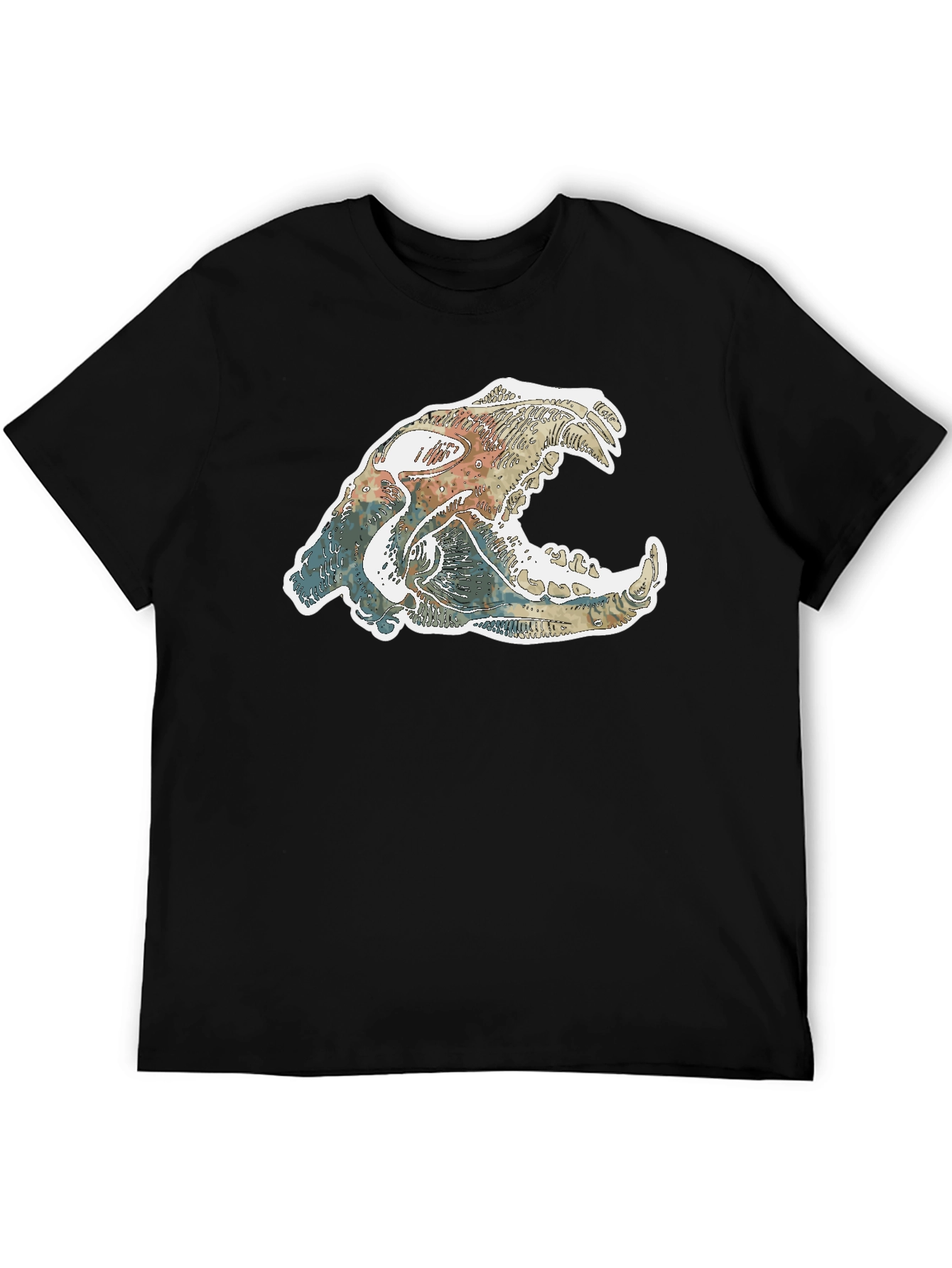 Cool Animal Skull Graphic T-Shirt