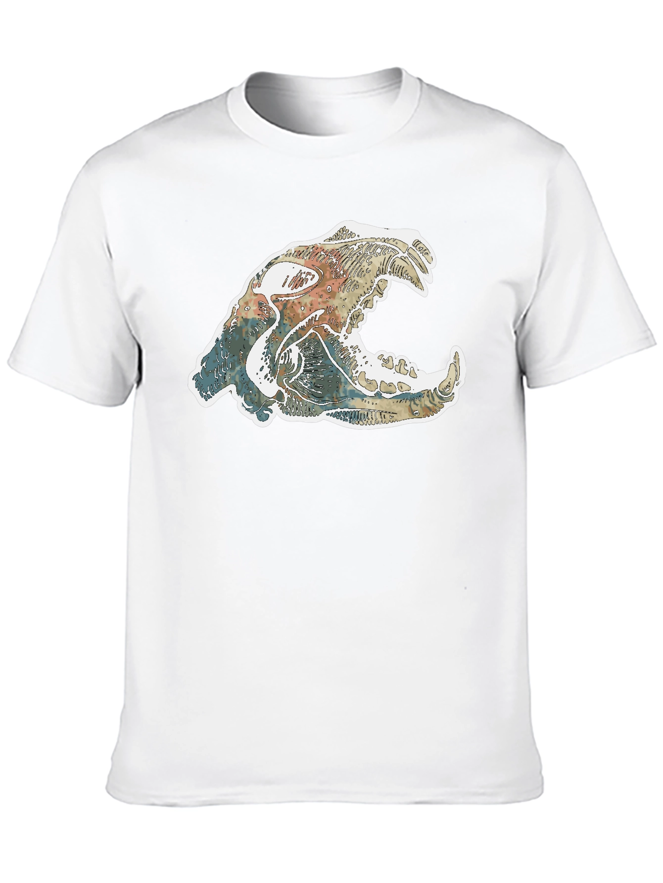Cool Animal Skull Graphic T-Shirt