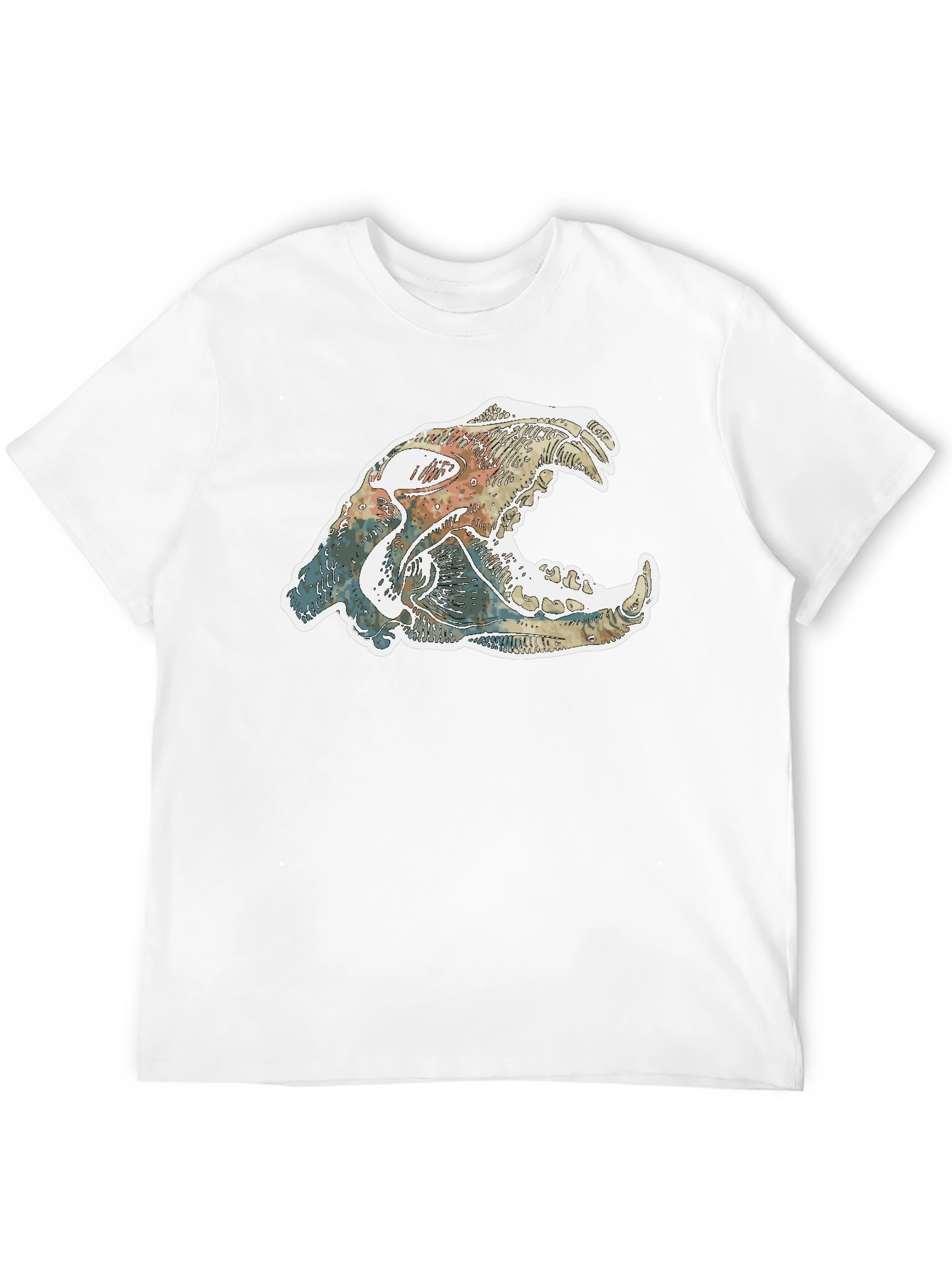 Cool Animal Skull Graphic T-Shirt