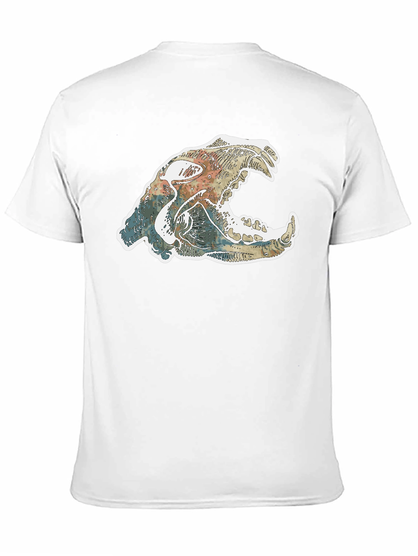 Cool Animal Skull Graphic T-Shirt