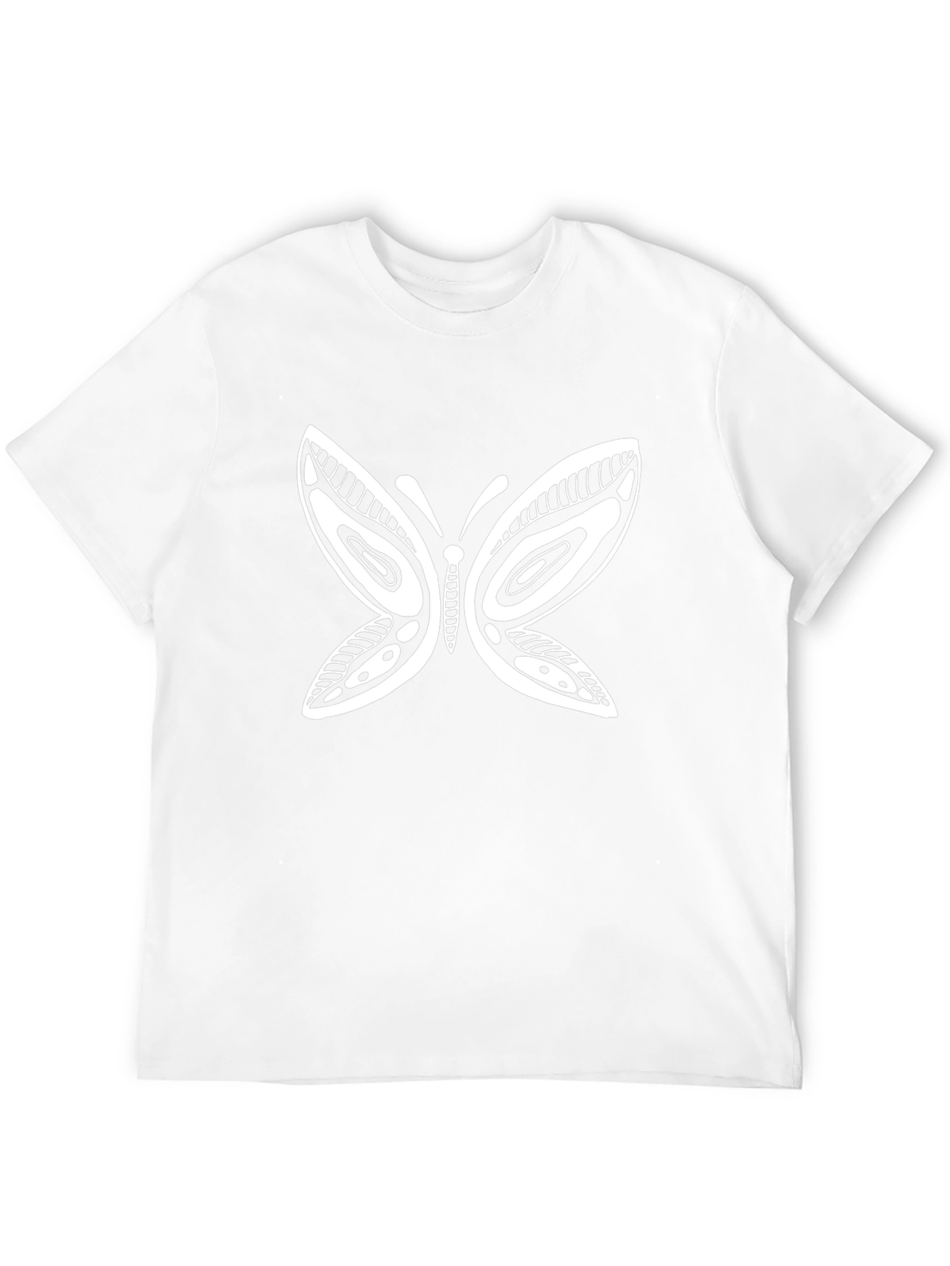 Tribal Butterfly Graphic Tee - Black Unisex T-Shirt