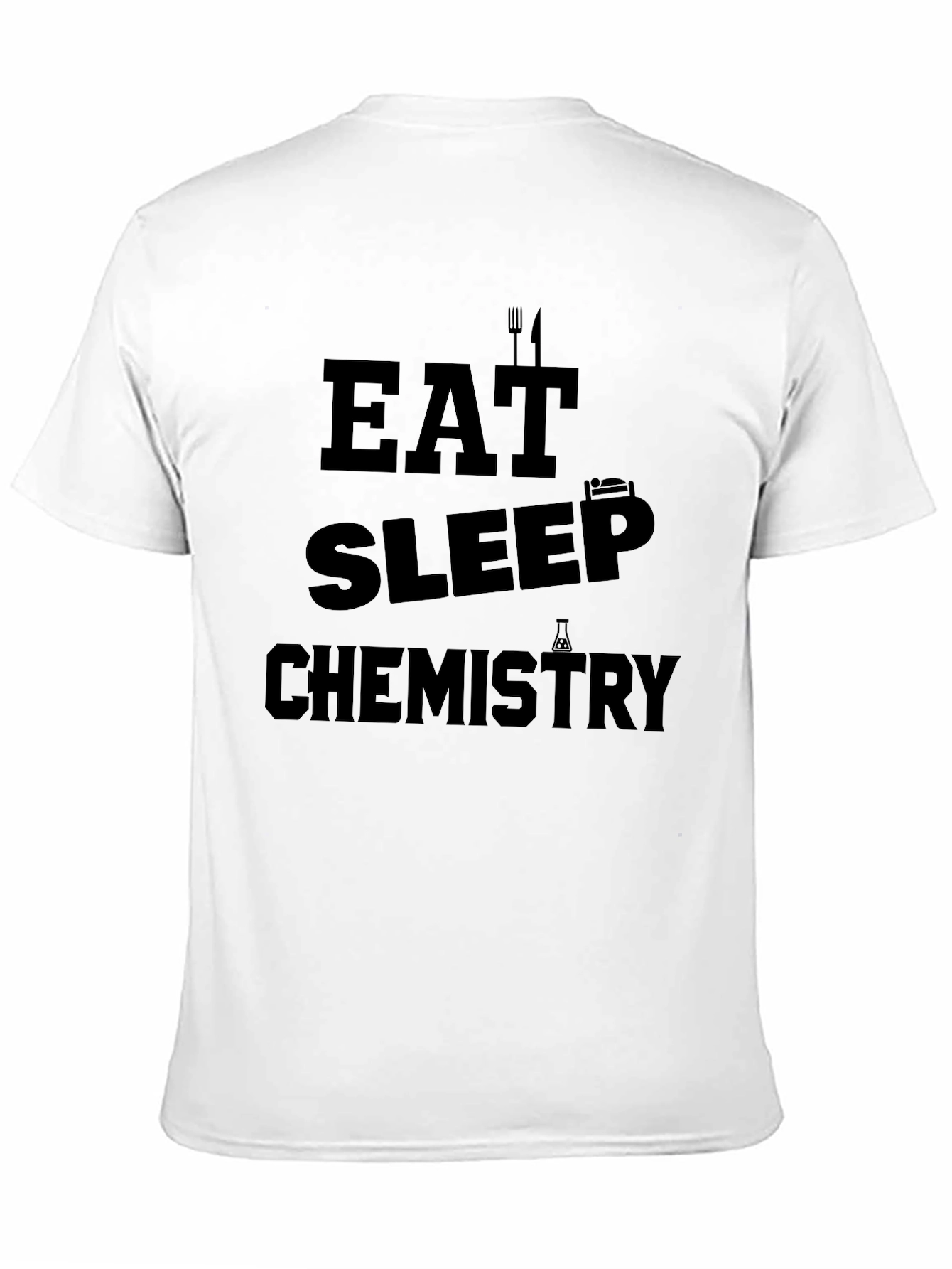 Eat Sleep Chemistry Black T-Shirt