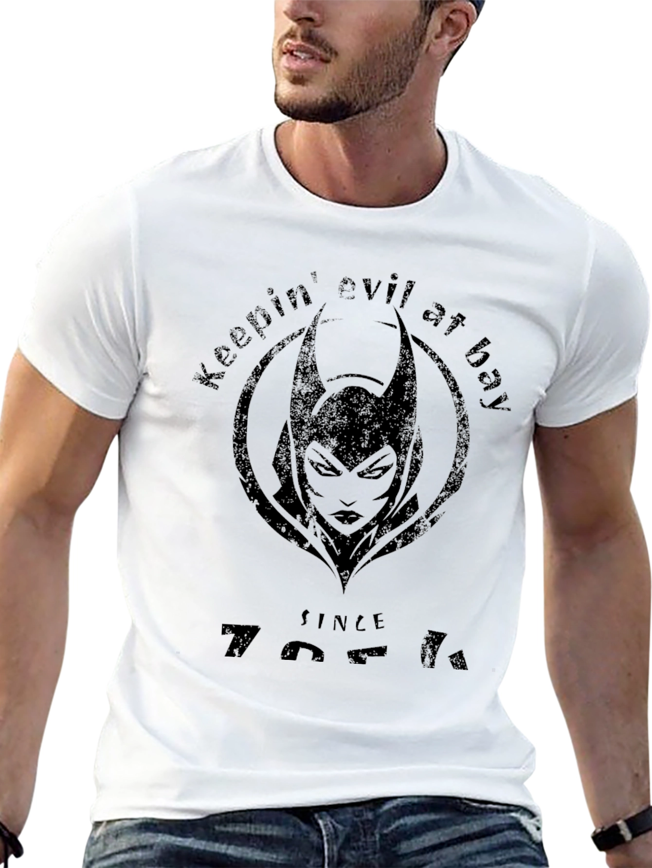 Scarlet Witch Keeping Evil at Bay Black T-Shirt