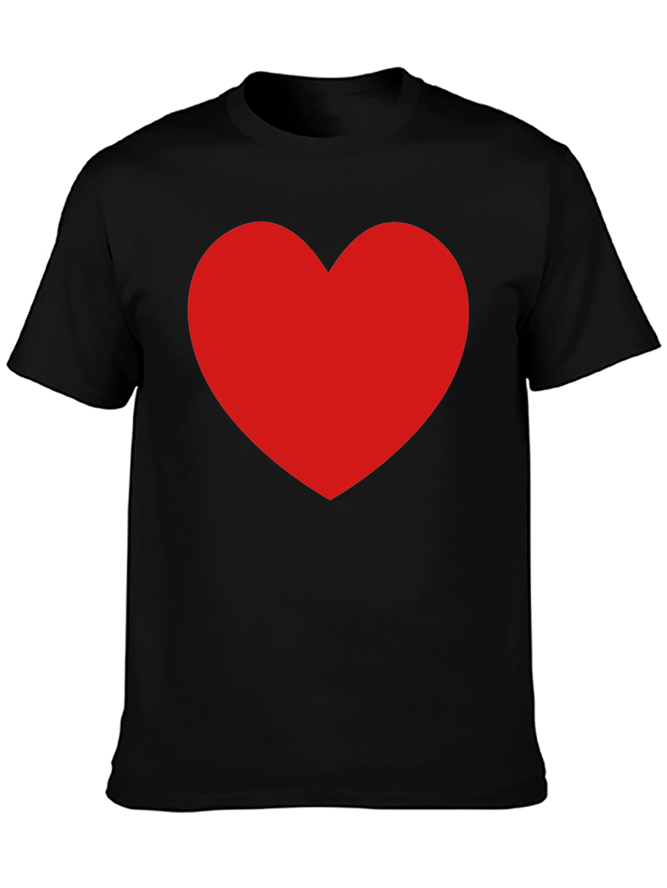 Red Heart Black Tee - Express Your Love