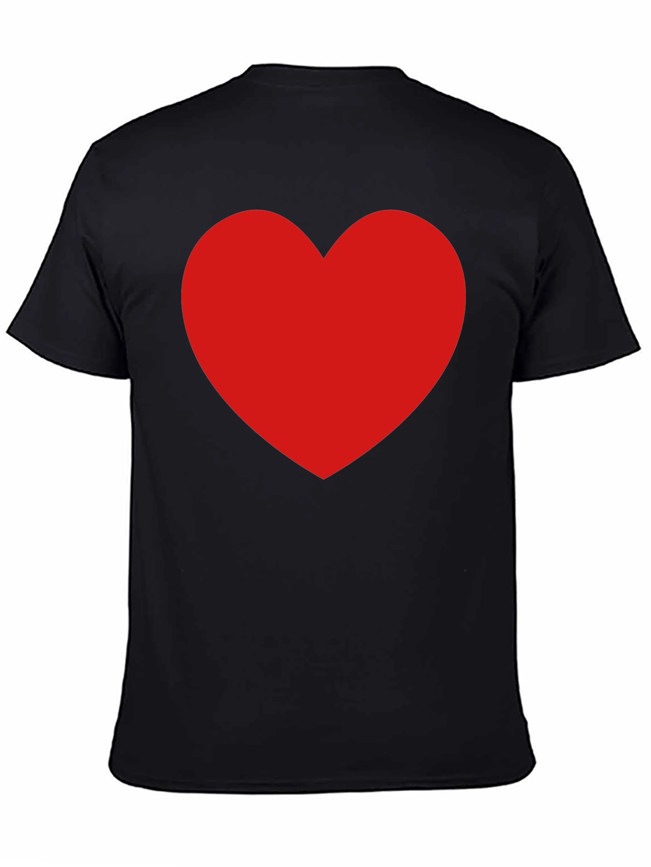 Red Heart Black Tee - Express Your Love