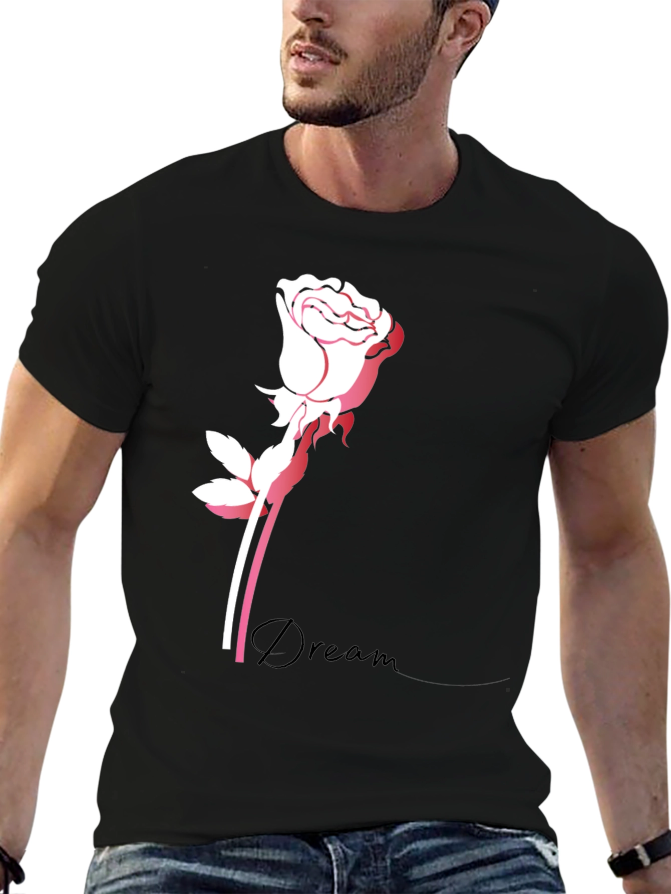 Dream Rose Black T-Shirt