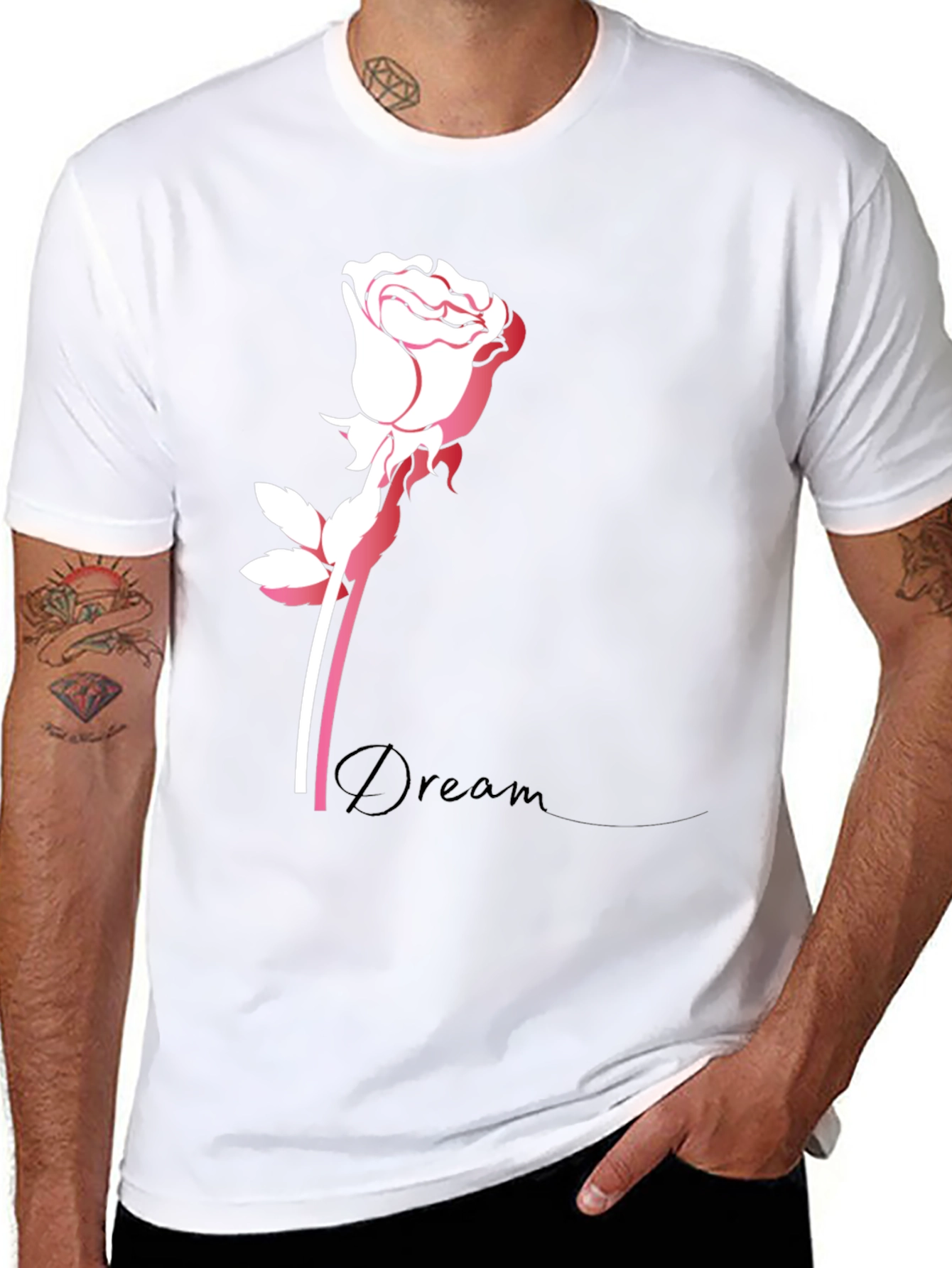 Dream Rose Black T-Shirt