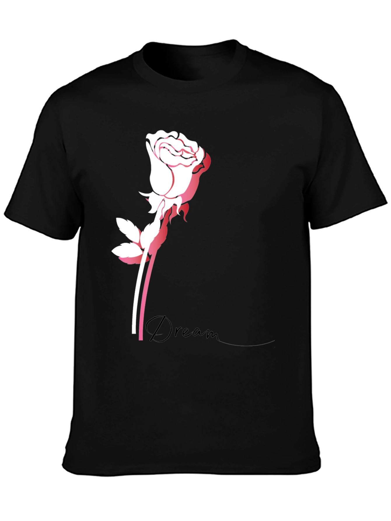Dream Rose Black T-Shirt