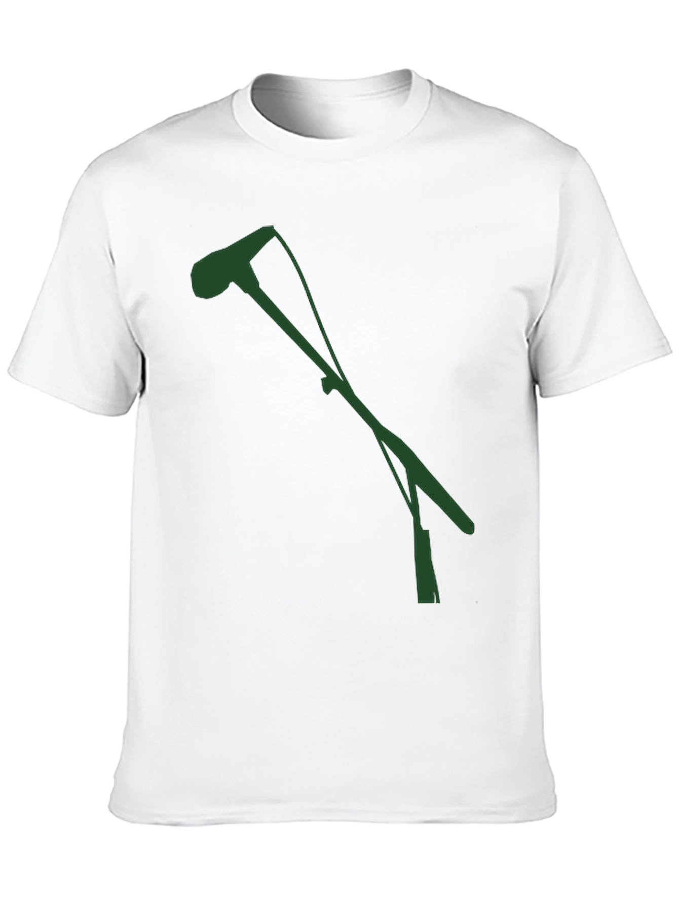 Modern Black T-Shirt with Green Graphic