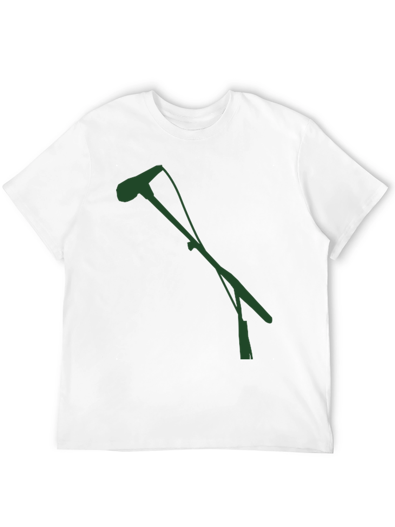 Modern Black T-Shirt with Green Graphic