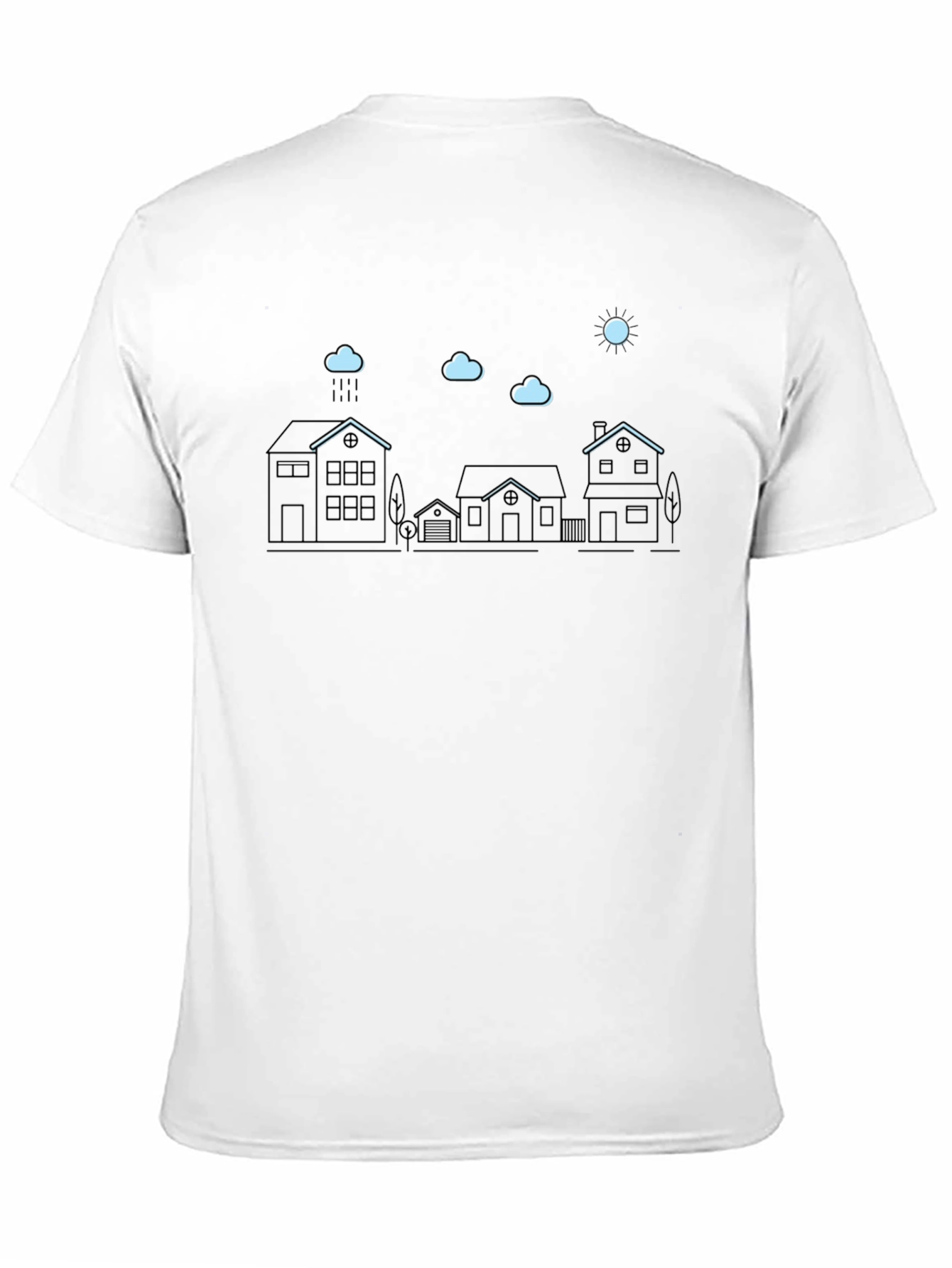 Modern Town Graphic Tee - Black