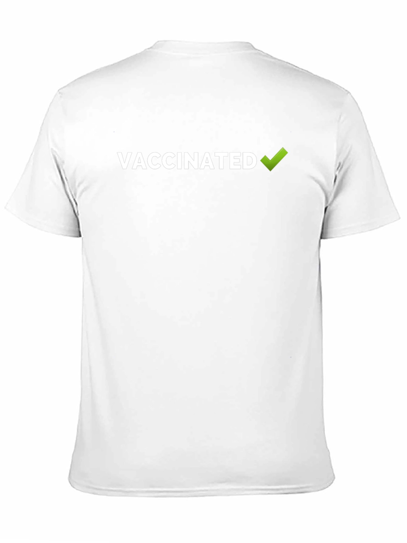 Vaccinated Graphic Tee - Black Cotton T-Shirt