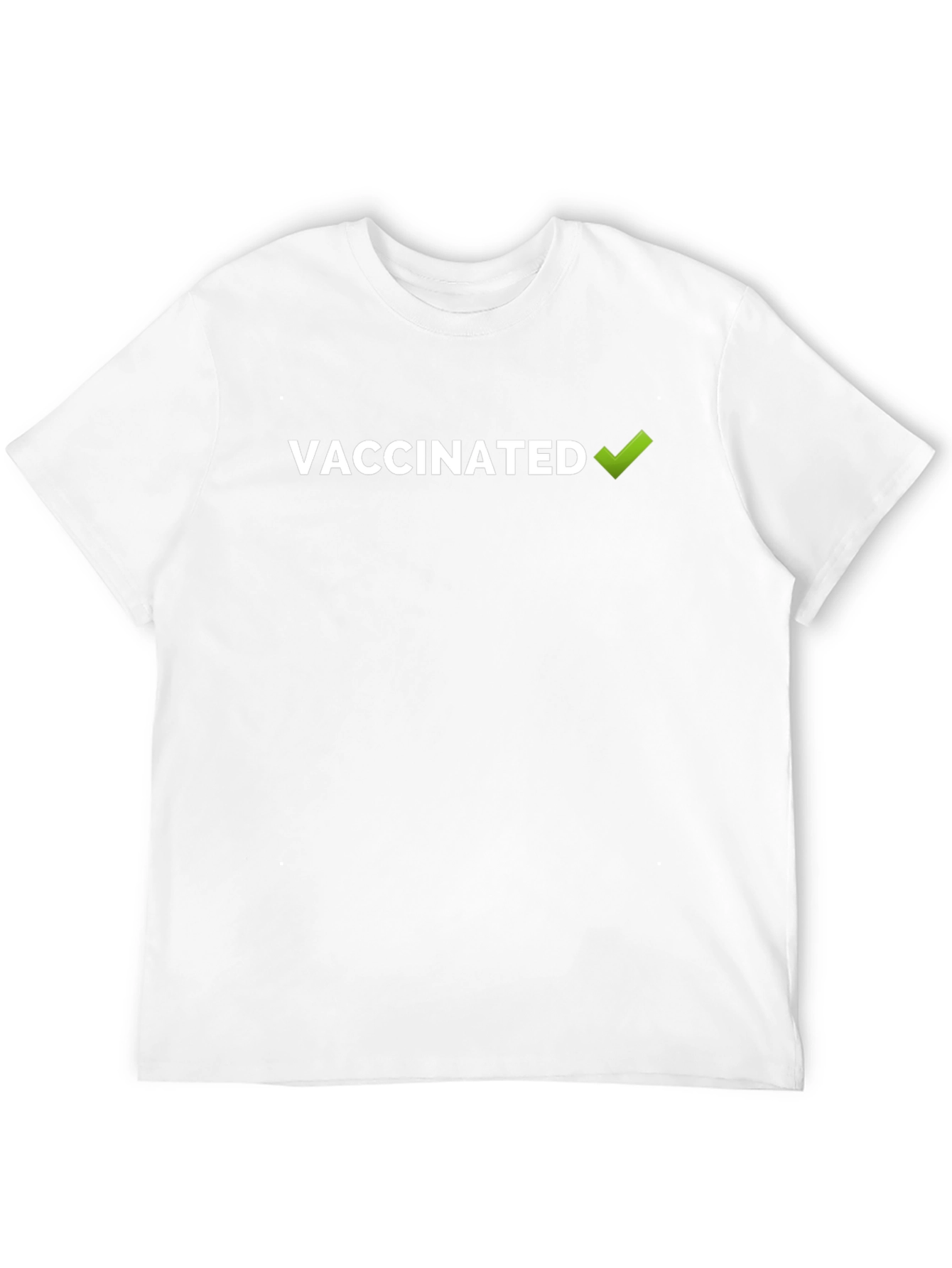 Vaccinated Graphic Tee - Black Cotton T-Shirt