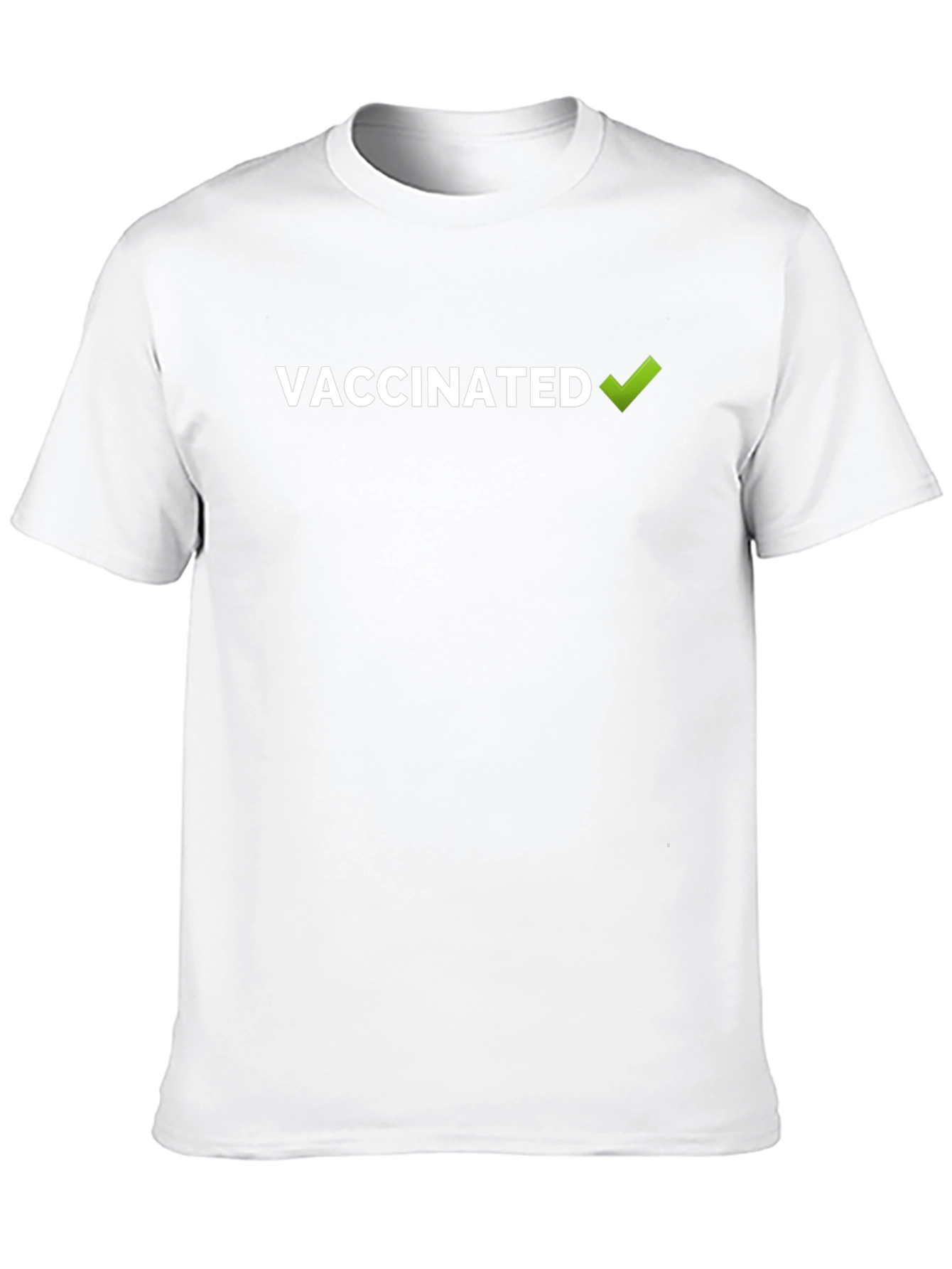 Vaccinated Graphic Tee - Black Cotton T-Shirt