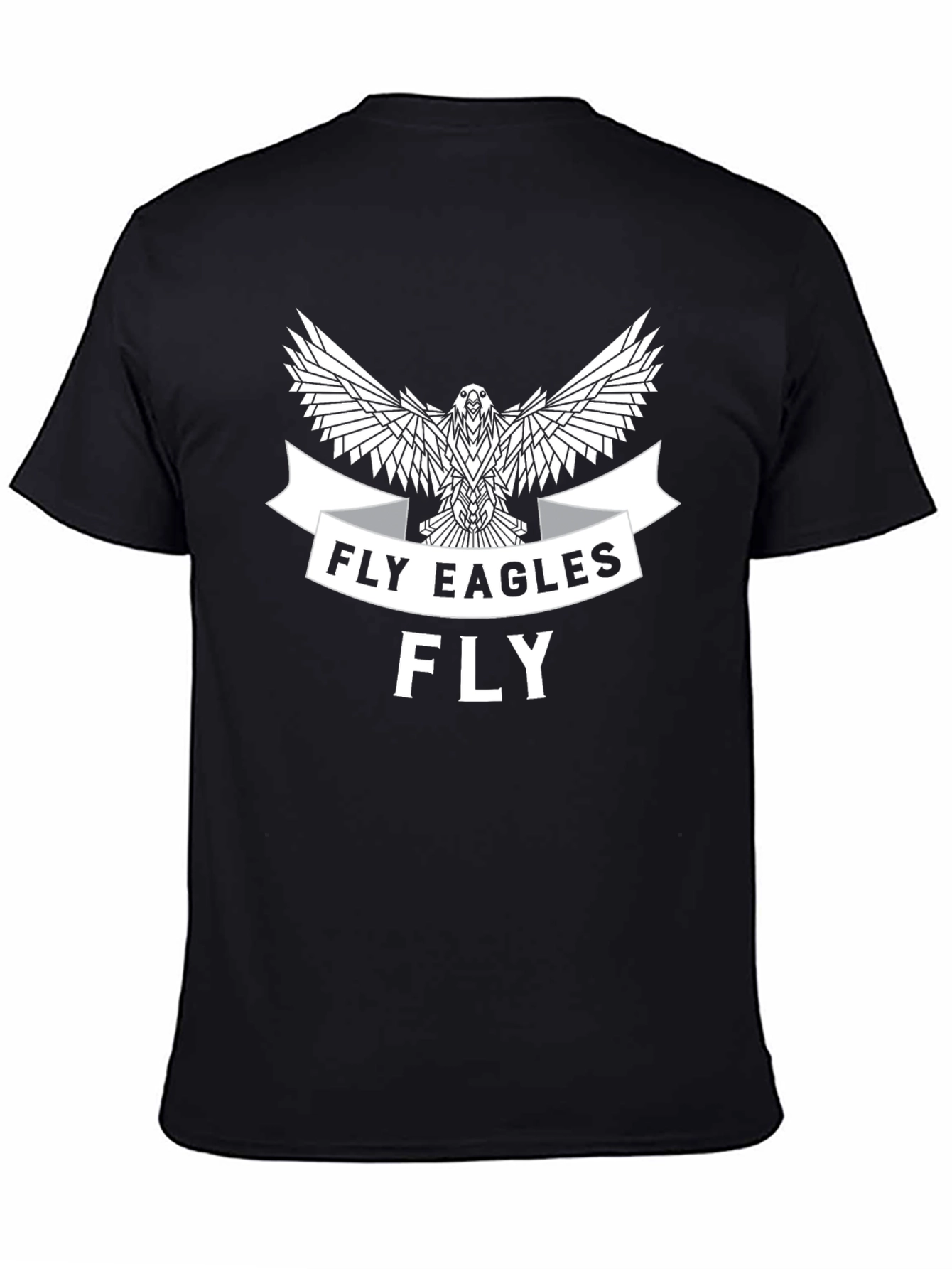 Fly Eagles Fly T-Shirt - Black Graphic Tee