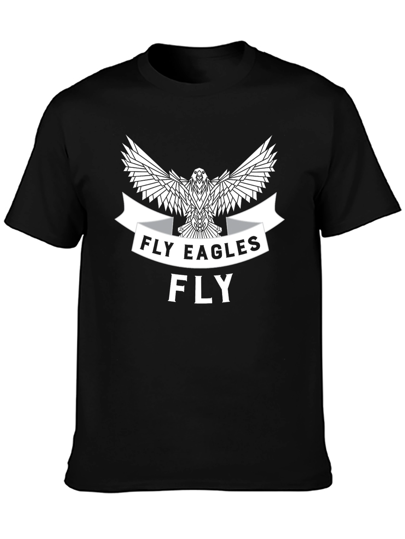 Fly Eagles Fly T-Shirt - Black Graphic Tee