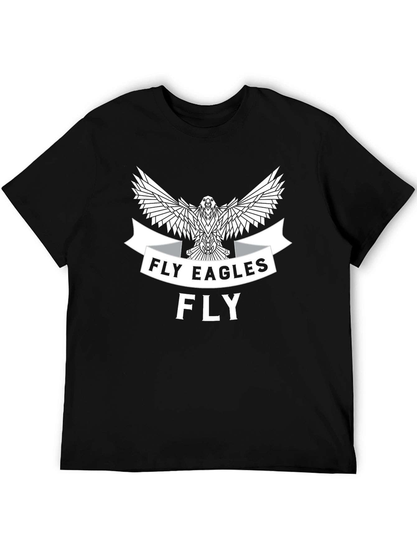 Fly Eagles Fly T-Shirt - Black Graphic Tee